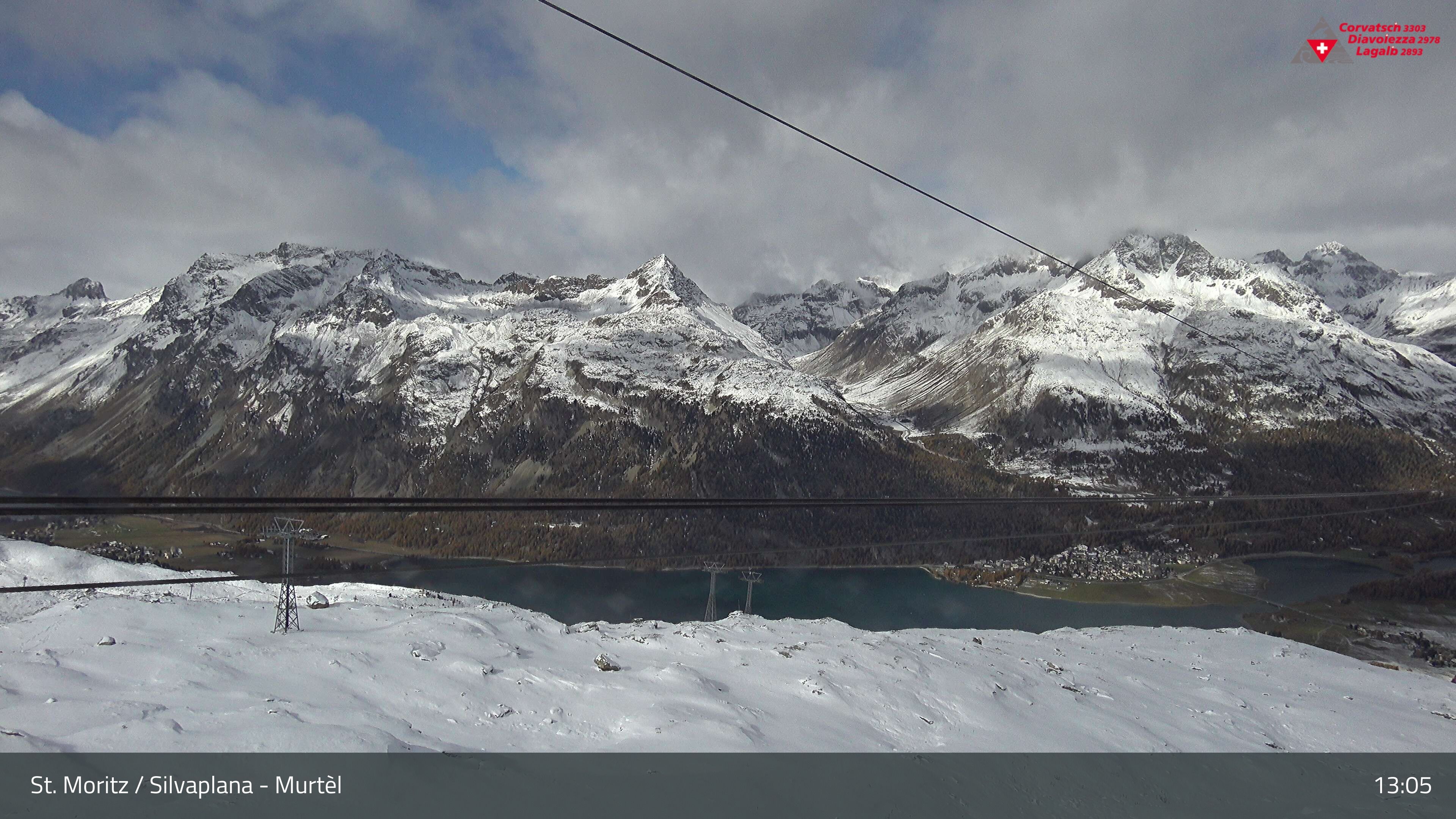Silvaplana: Corvatsch - Mittelstation Murtèl, Silsersee