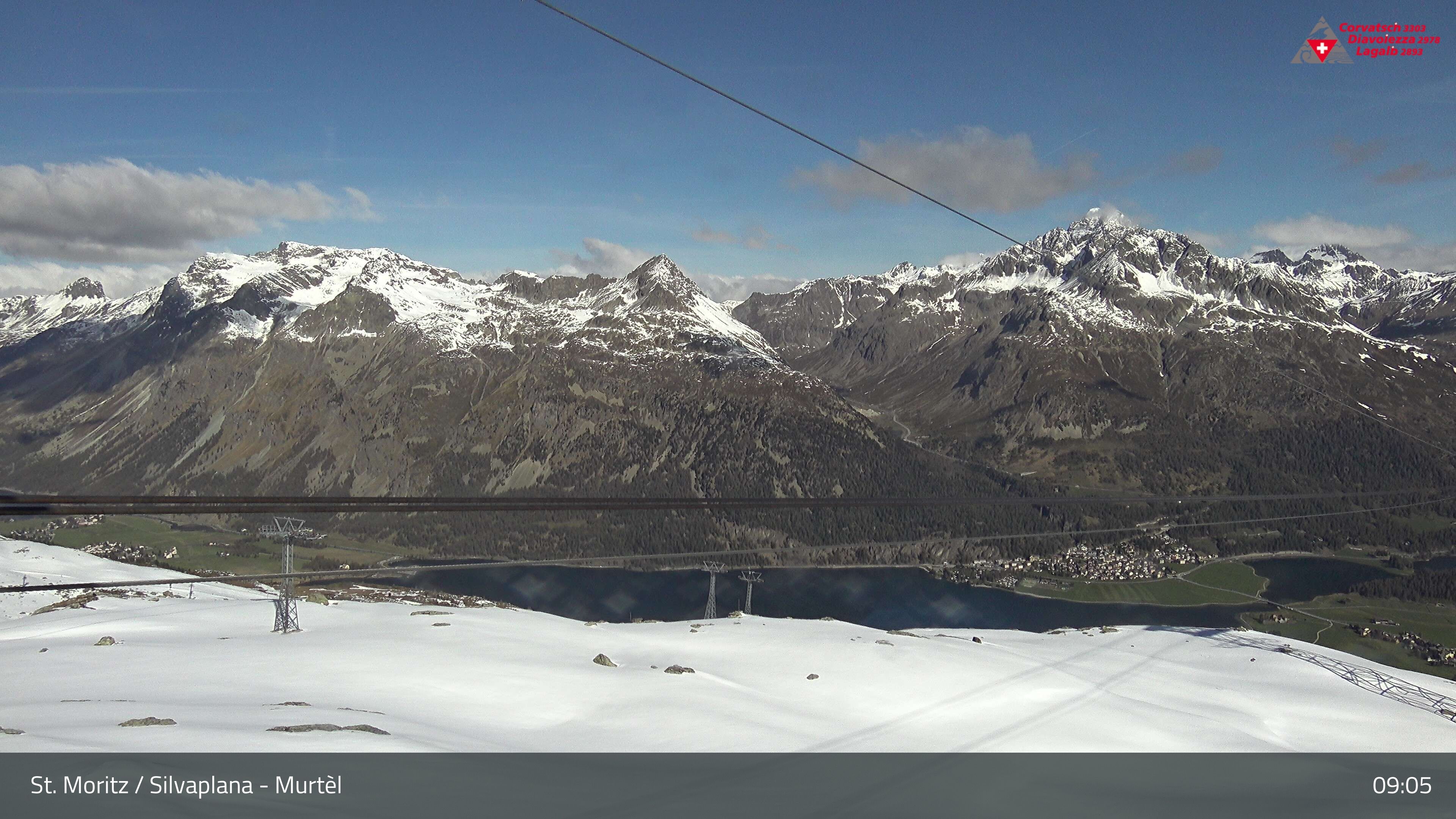 Silvaplana: Corvatsch - Mittelstation Murtèl, Silsersee