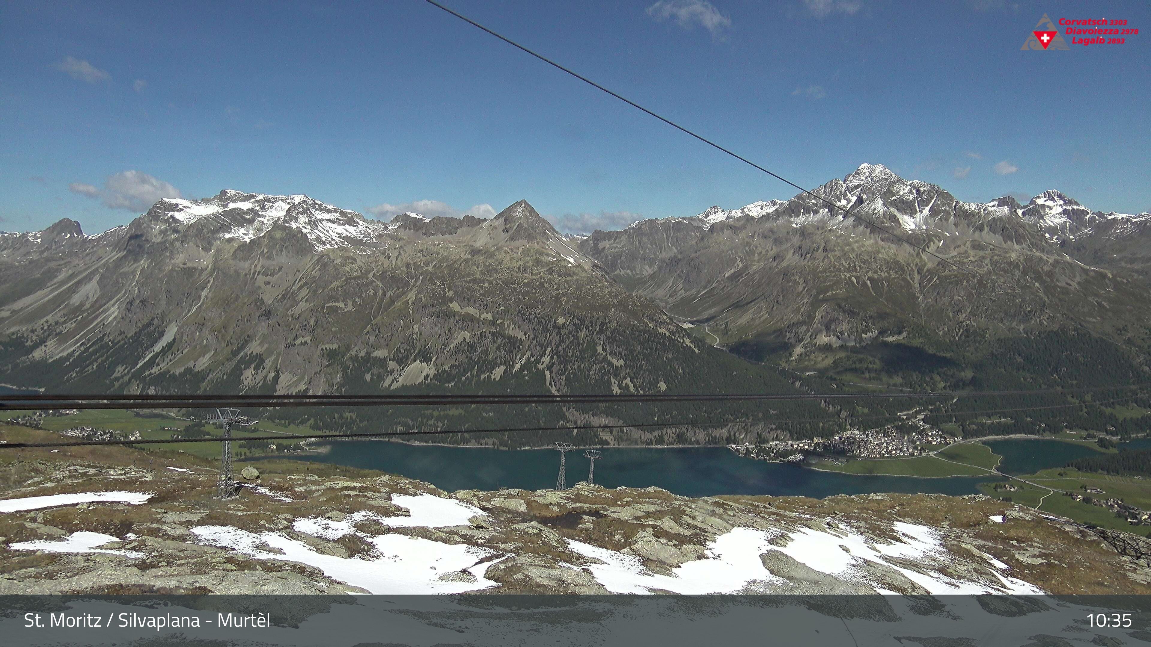 Silvaplana: Corvatsch - Mittelstation Murtèl, Silsersee