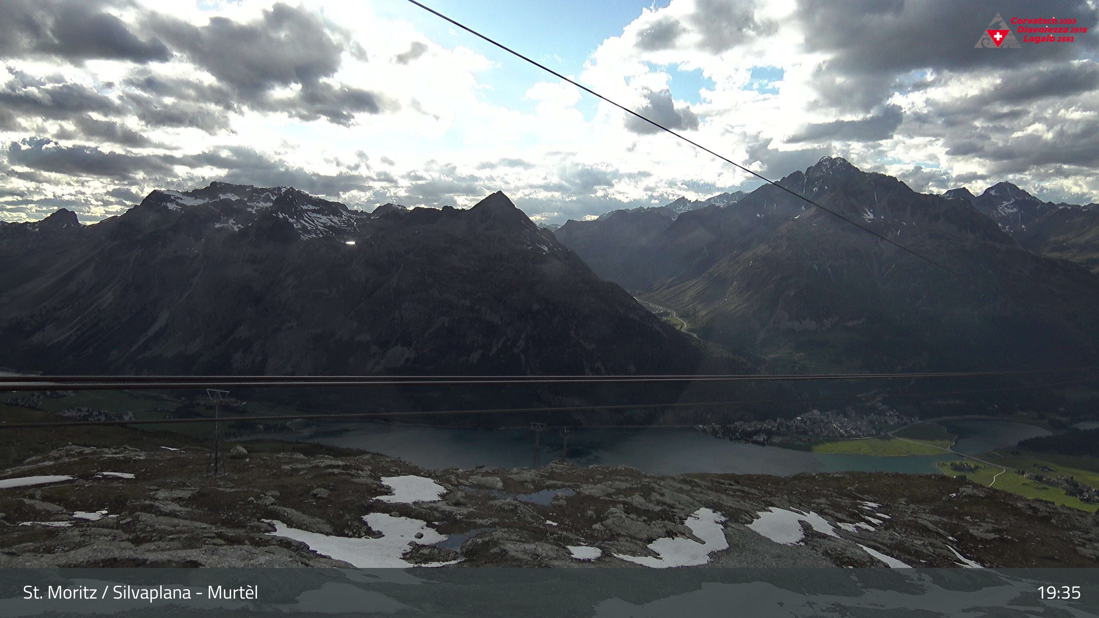 Silvaplana: Corvatsch - Mittelstation Murtèl, Silsersee
