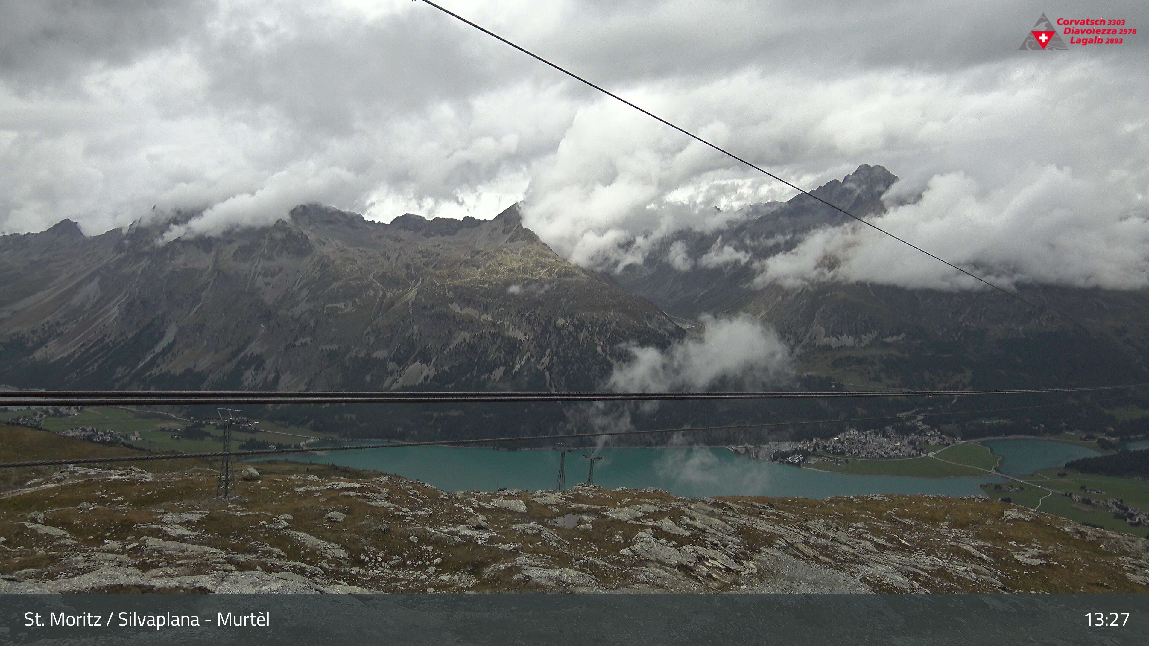 Silvaplana: Corvatsch - Mittelstation Murtèl, Silsersee