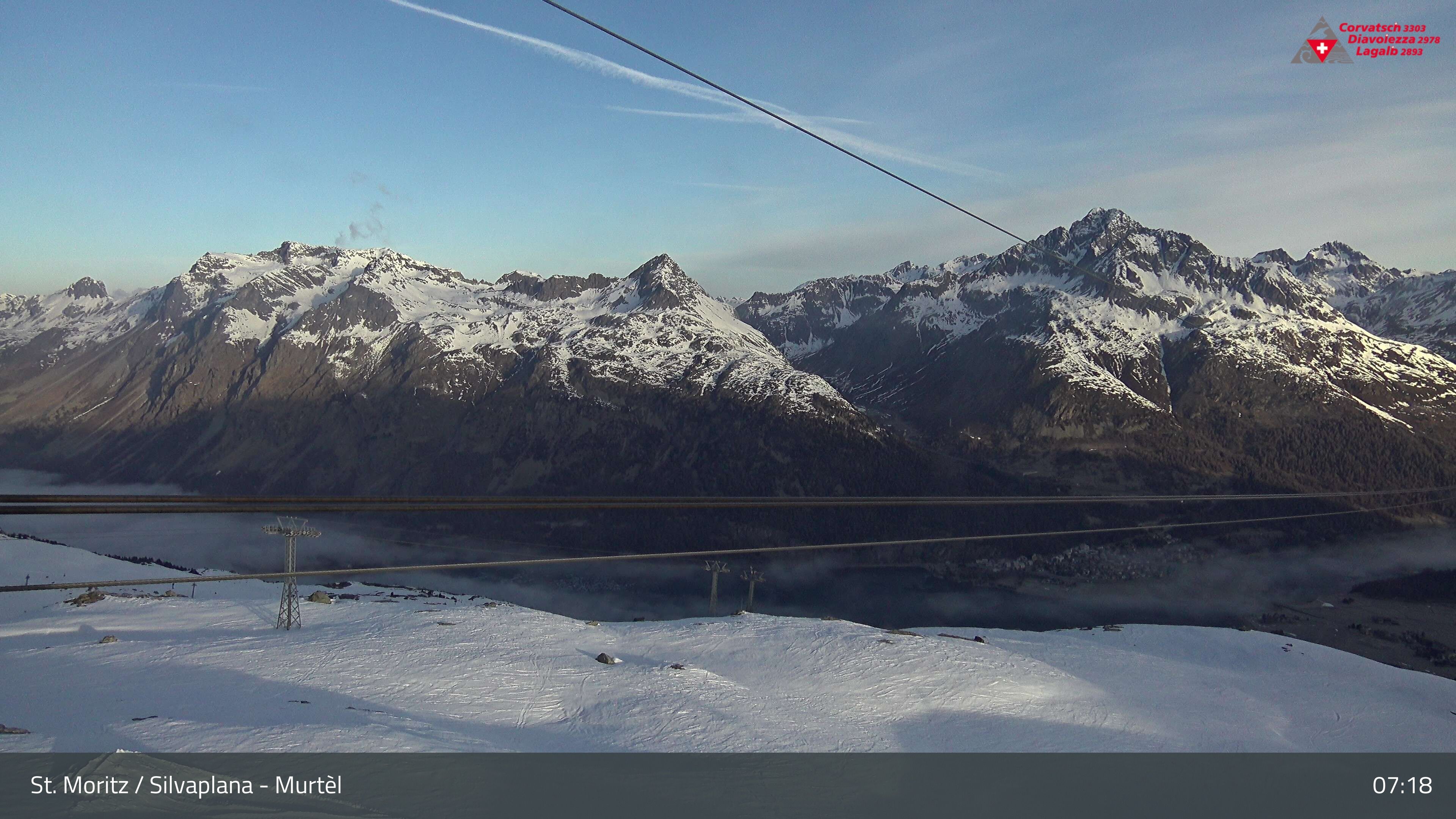 Silvaplana: Corvatsch - Mittelstation Murtèl, Silsersee