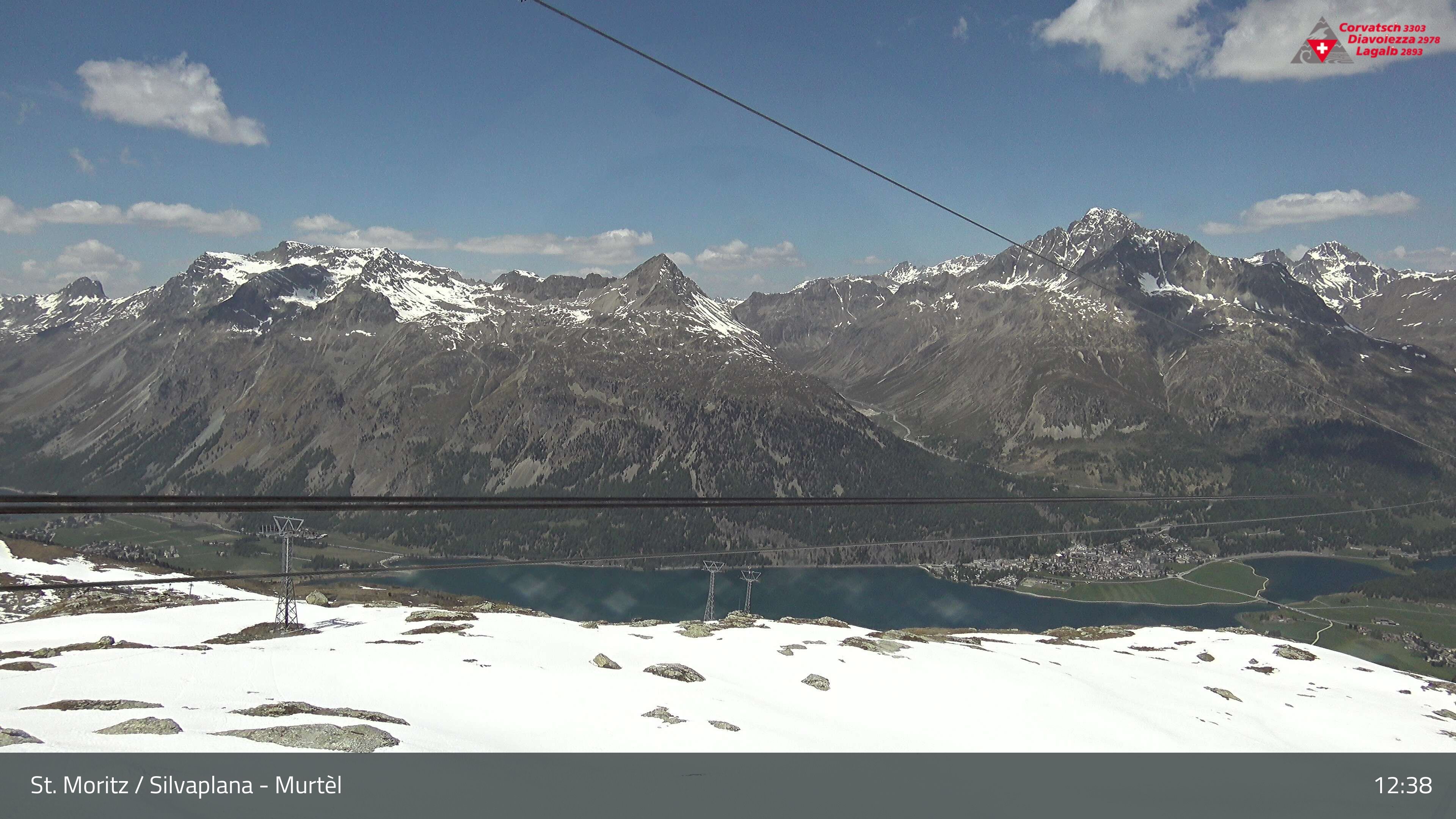 Silvaplana: Corvatsch - Mittelstation Murtèl, Silsersee