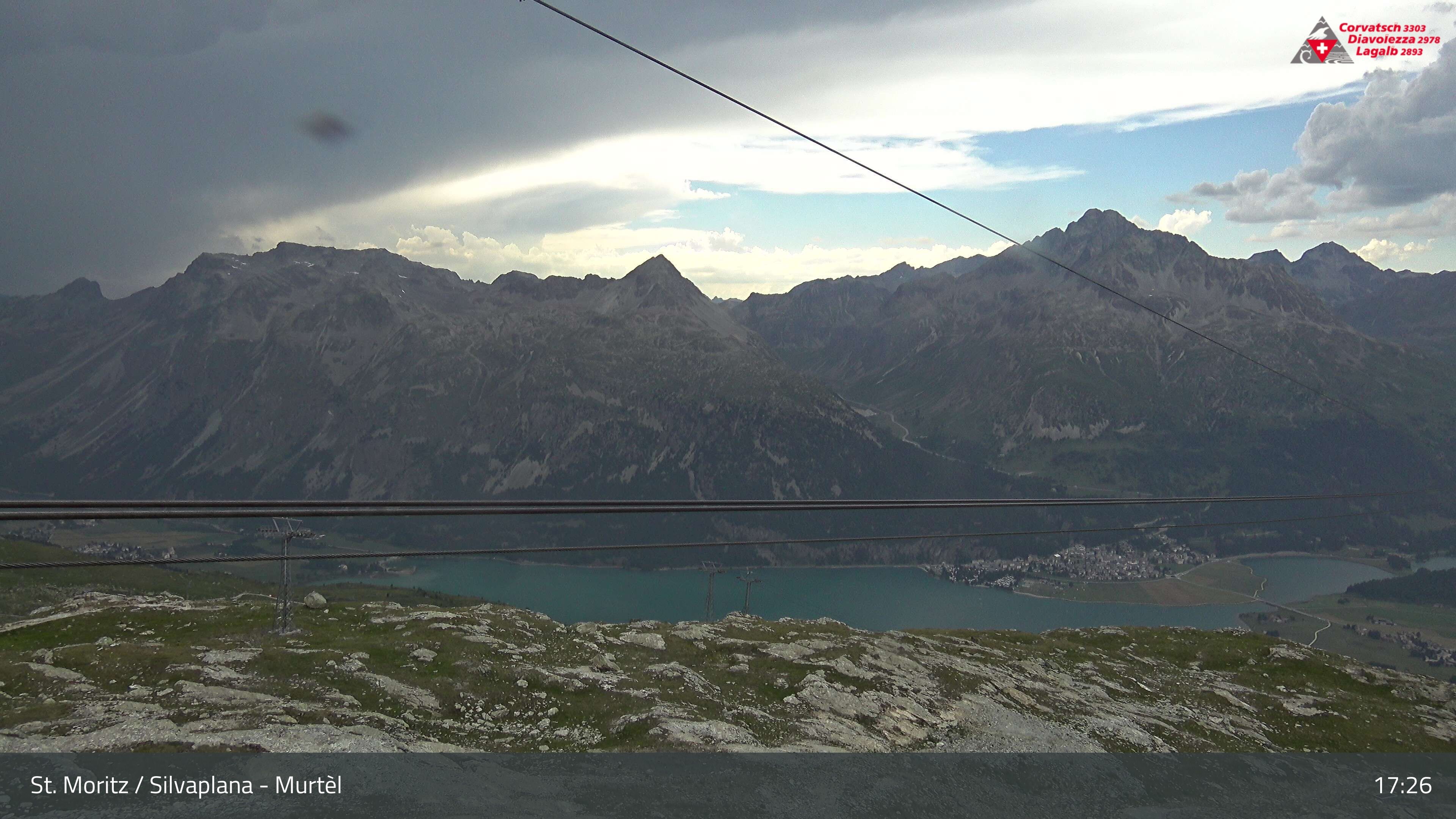 Silvaplana: Corvatsch - Mittelstation Murtèl, Silsersee
