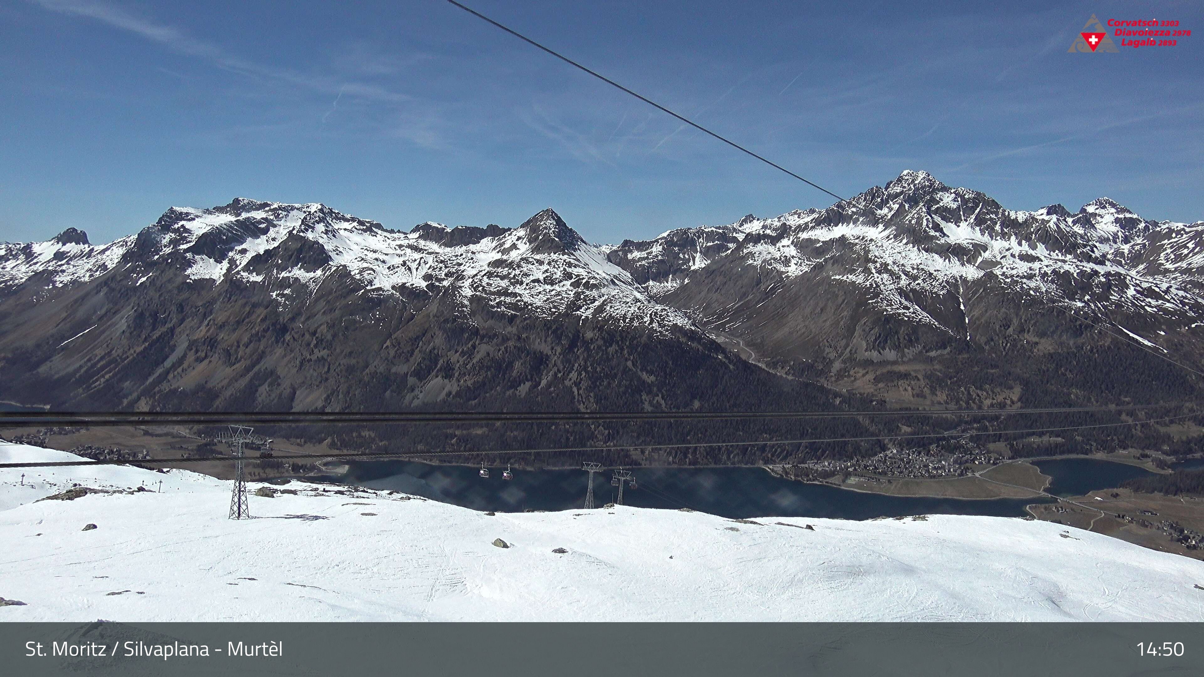 Silvaplana: Corvatsch - Mittelstation Murtèl, Silsersee