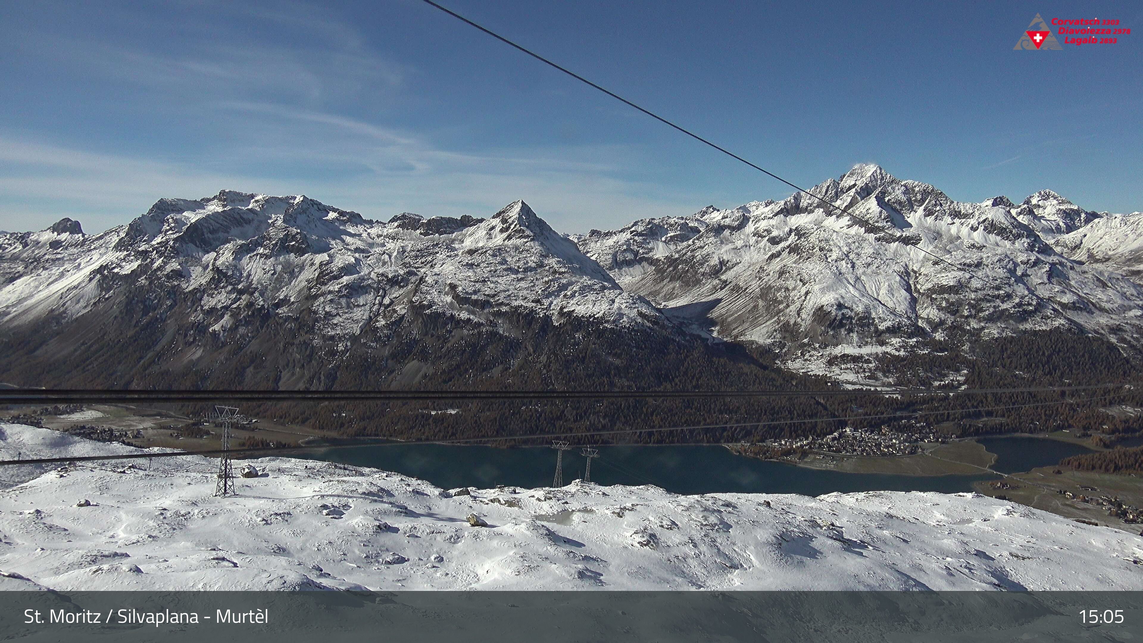 Silvaplana: Corvatsch - Mittelstation Murtèl, Silsersee