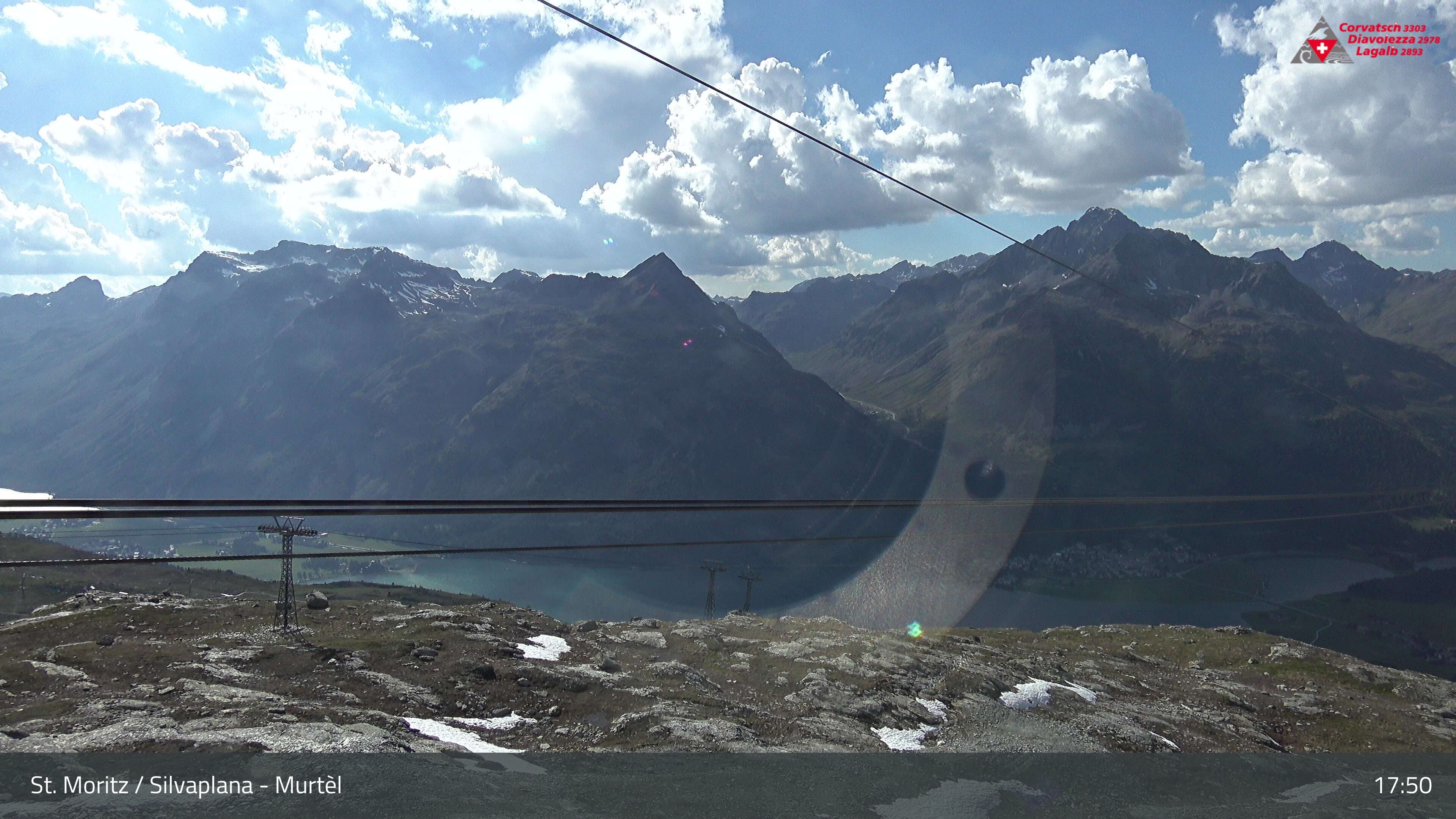 Silvaplana: Corvatsch - Mittelstation Murtèl, Silsersee
