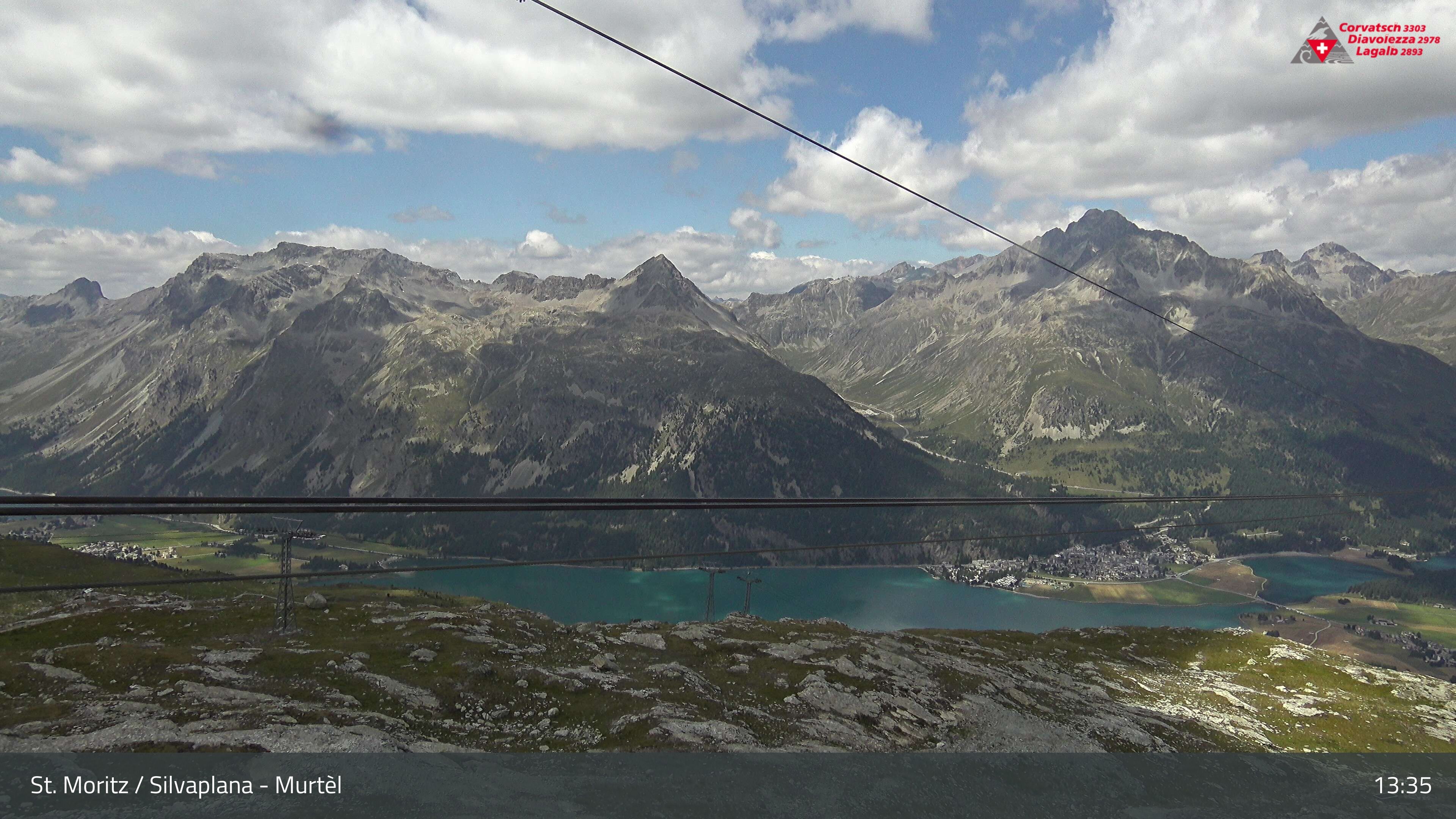 Silvaplana: Corvatsch - Mittelstation Murtèl, Silsersee