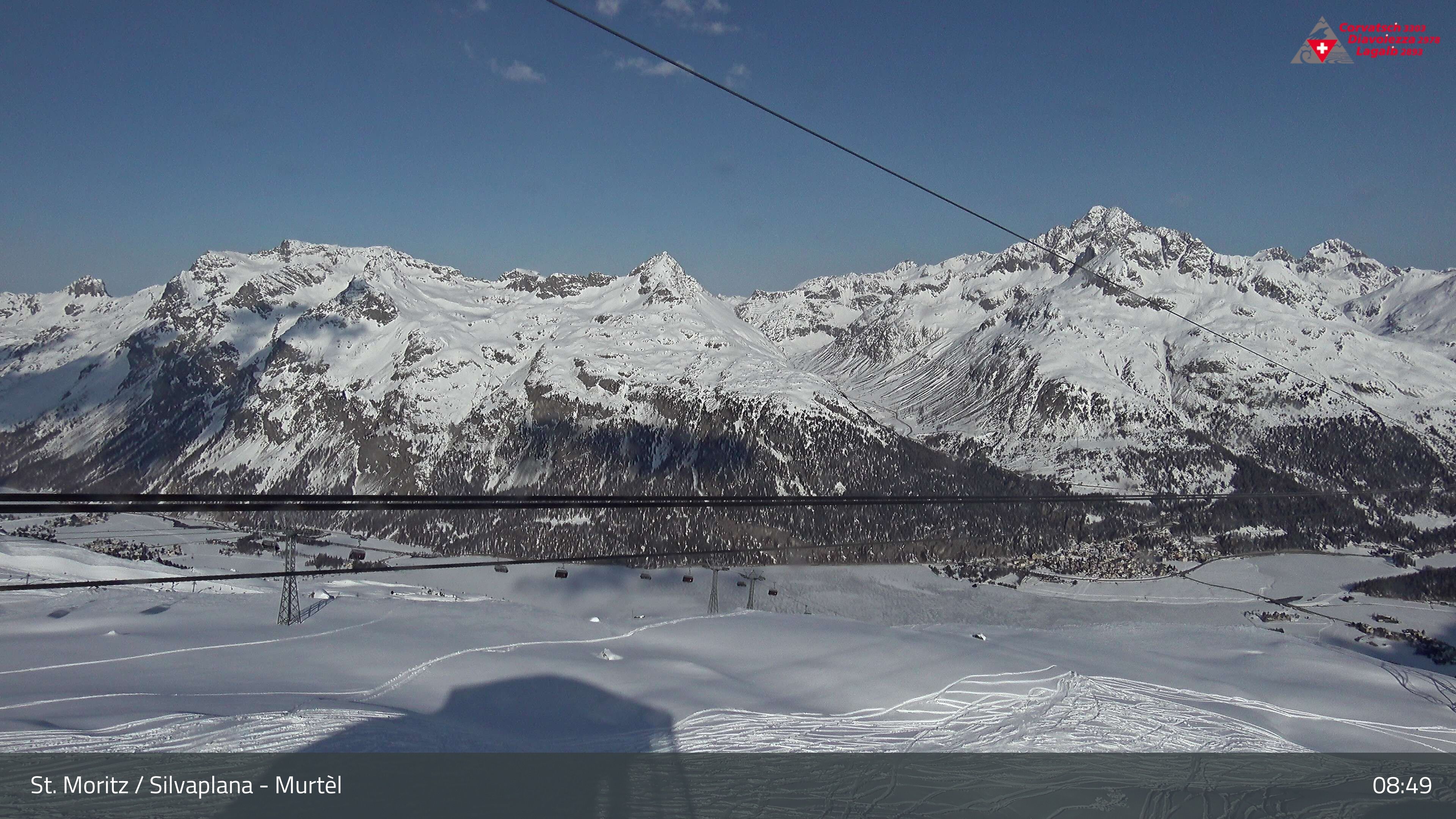 Silvaplana: Corvatsch - Mittelstation Murtèl, Silsersee
