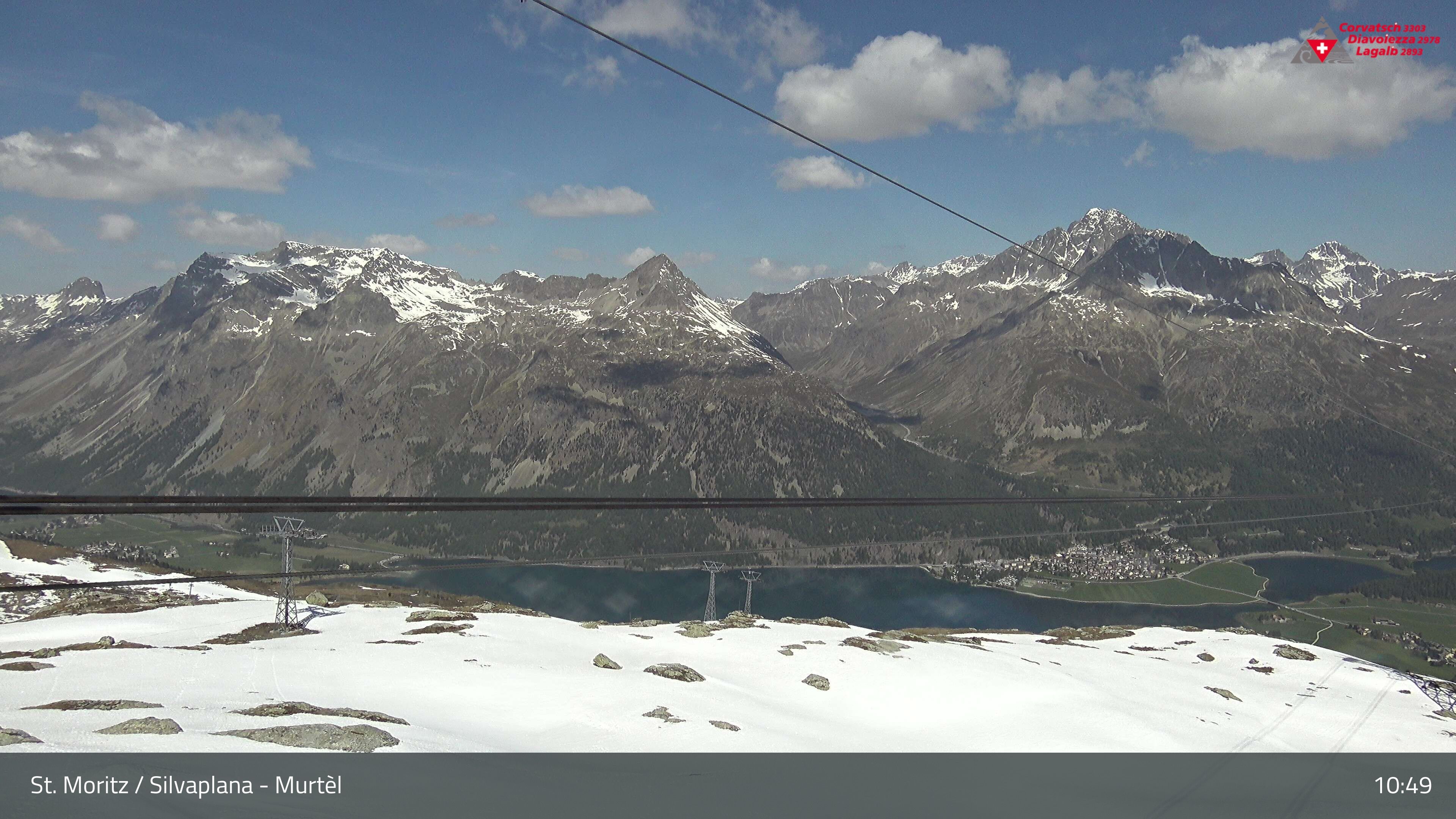 Silvaplana: Corvatsch - Mittelstation Murtèl, Silsersee