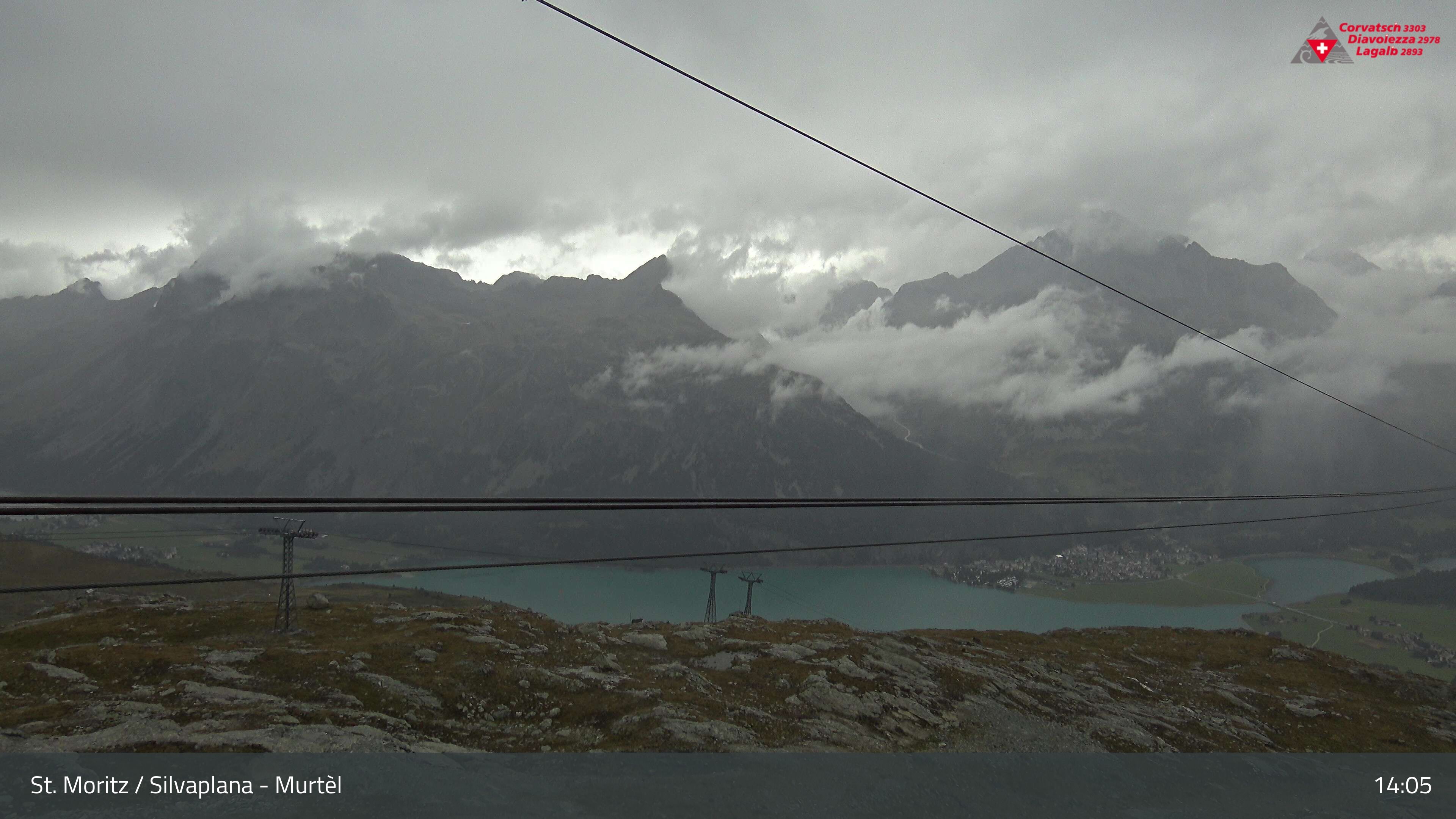 Silvaplana: Corvatsch - Mittelstation Murtèl, Silsersee