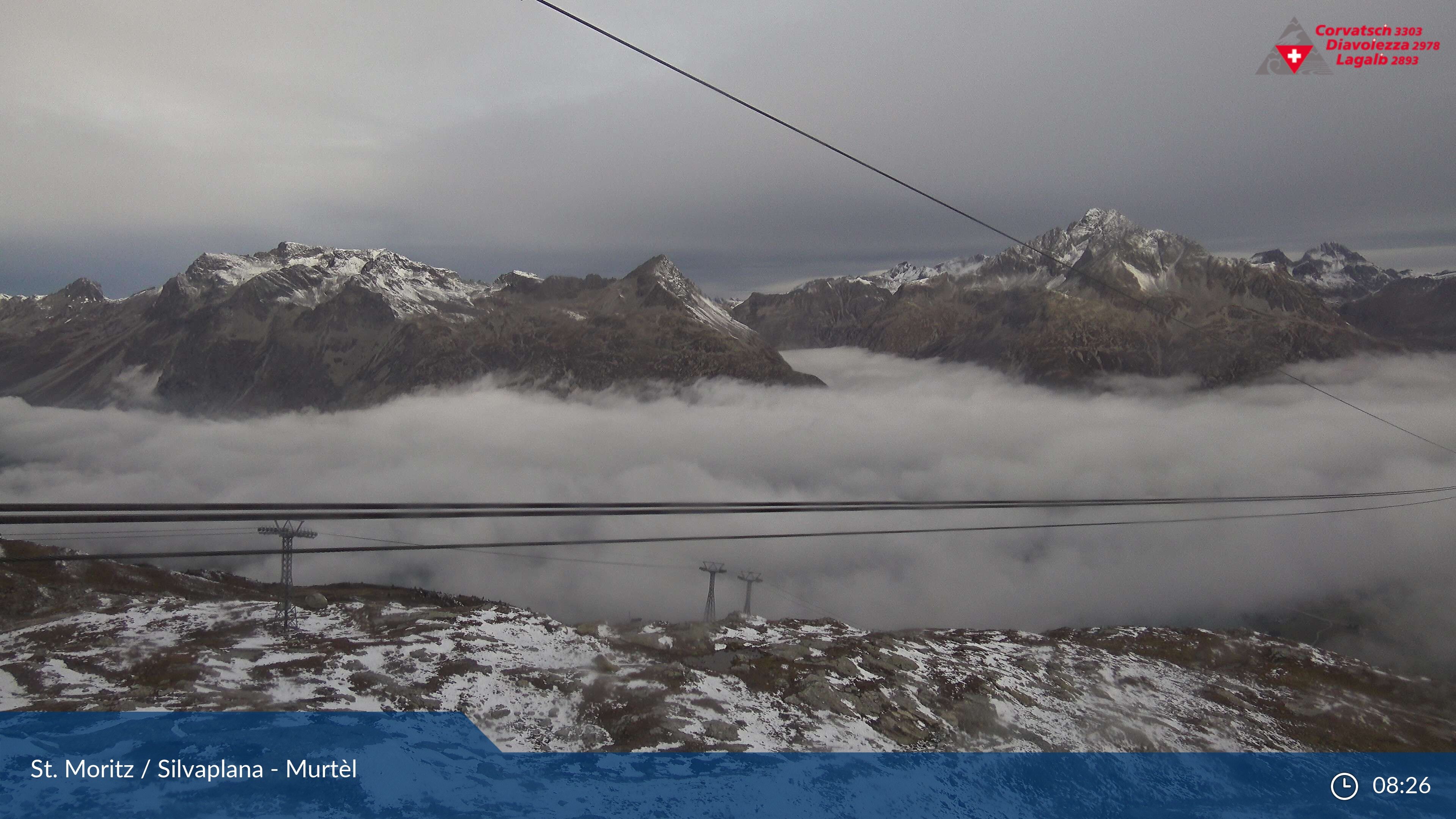 Silvaplana: Corvatsch - Mittelstation Murtèl, Silsersee