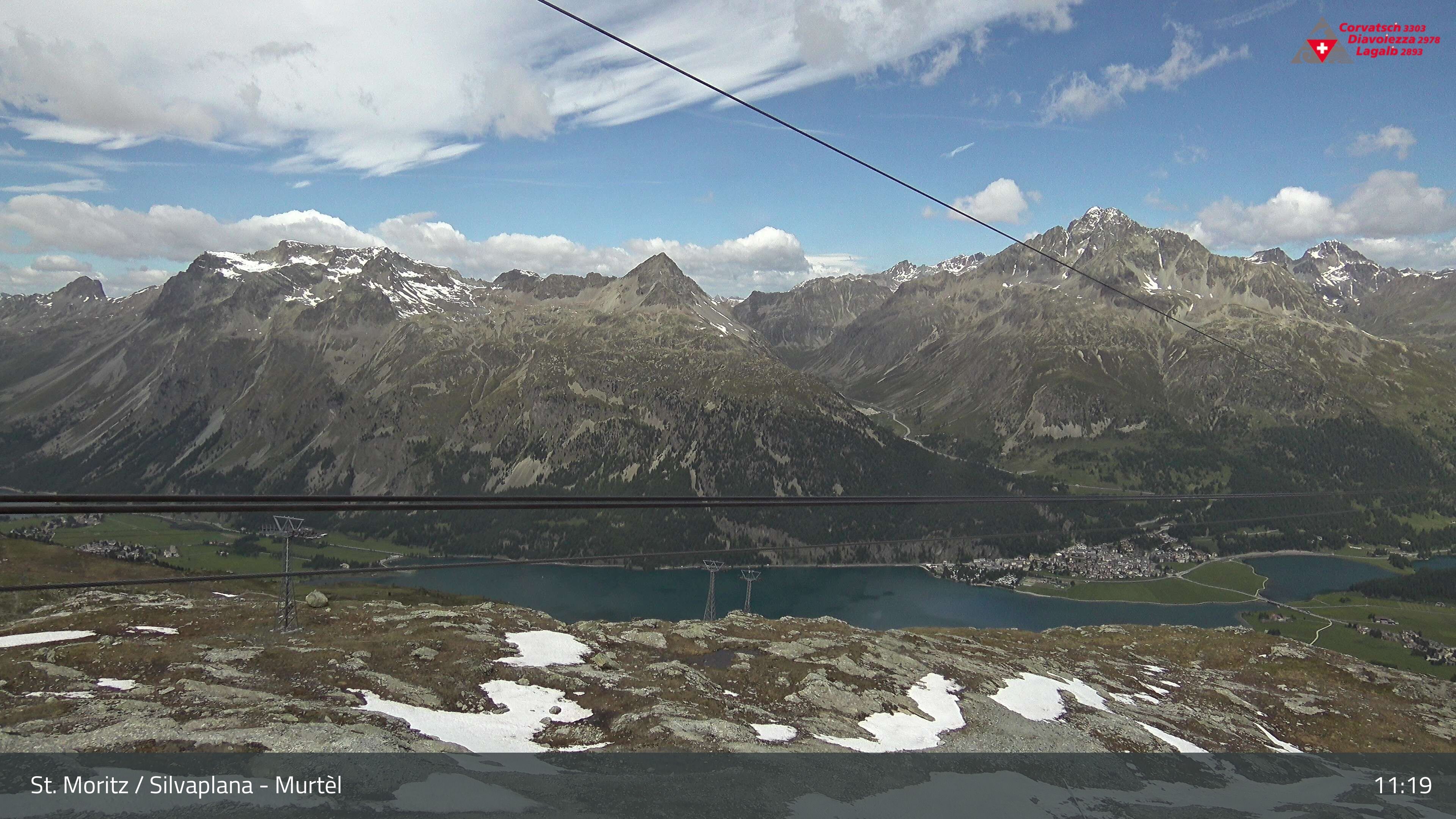 Silvaplana: Corvatsch - Mittelstation Murtèl, Silsersee