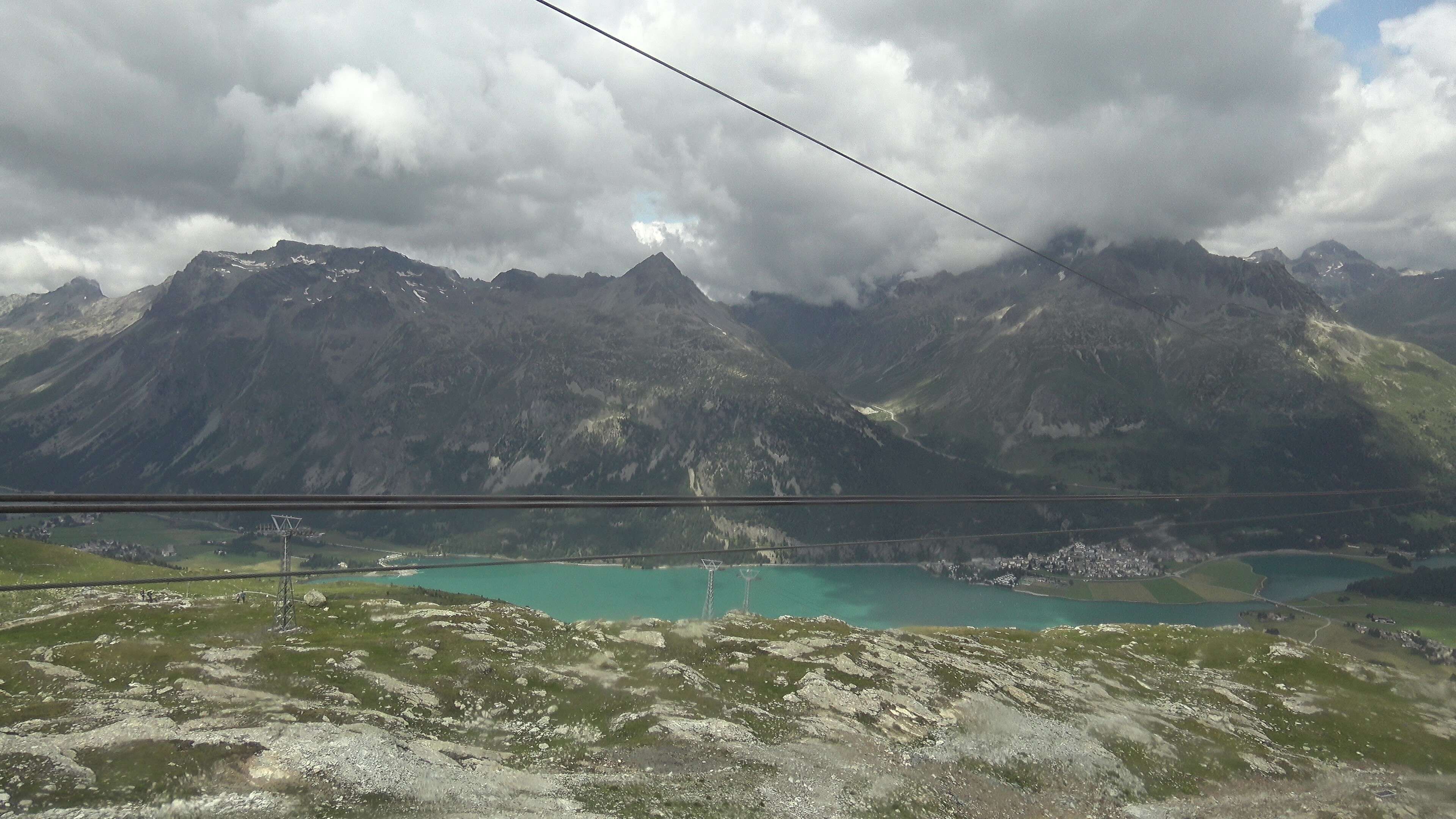 Silvaplana: Corvatsch - Mittelstation Murtèl, Silsersee