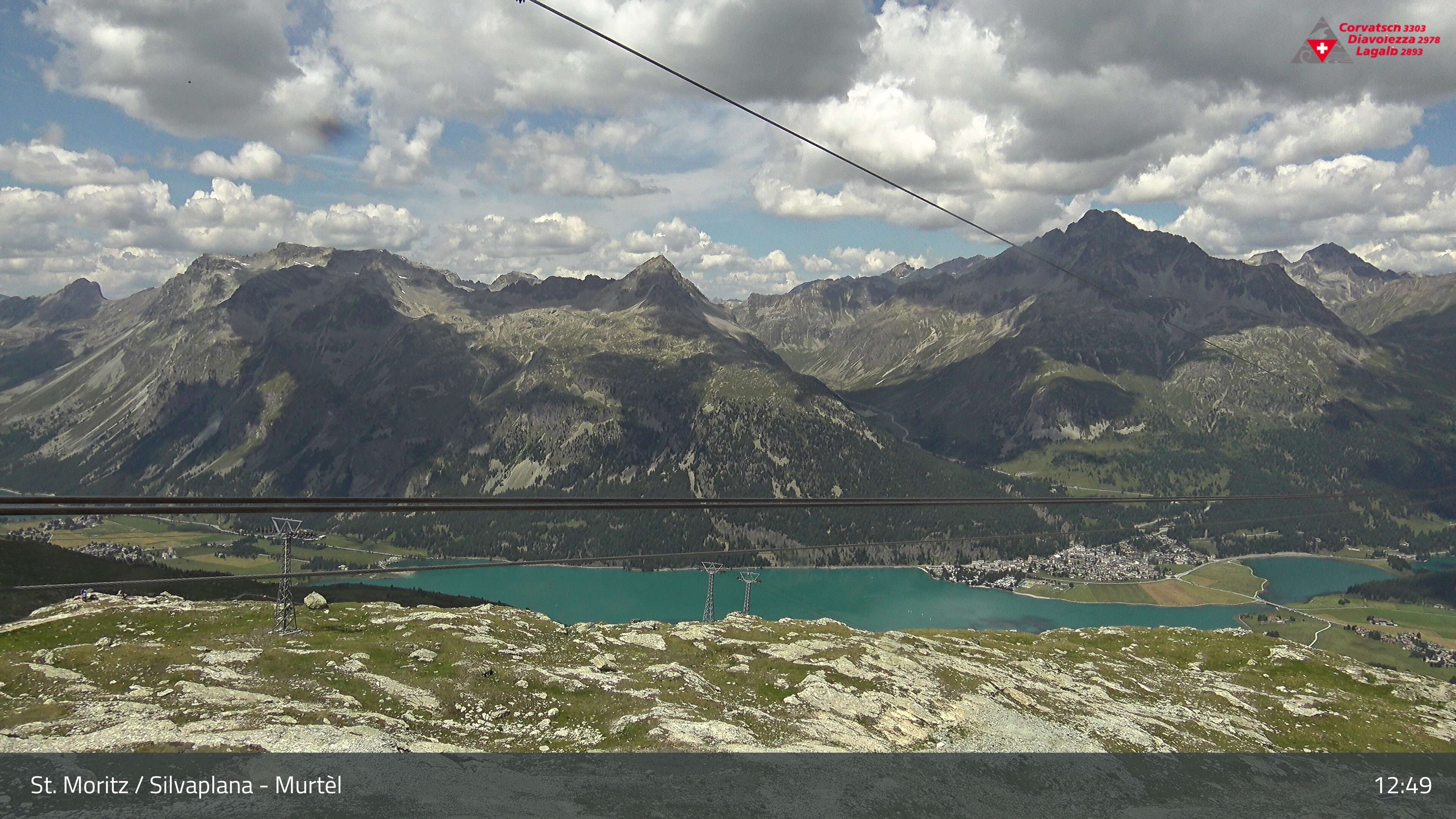 Silvaplana: Corvatsch - Mittelstation Murtèl, Silsersee