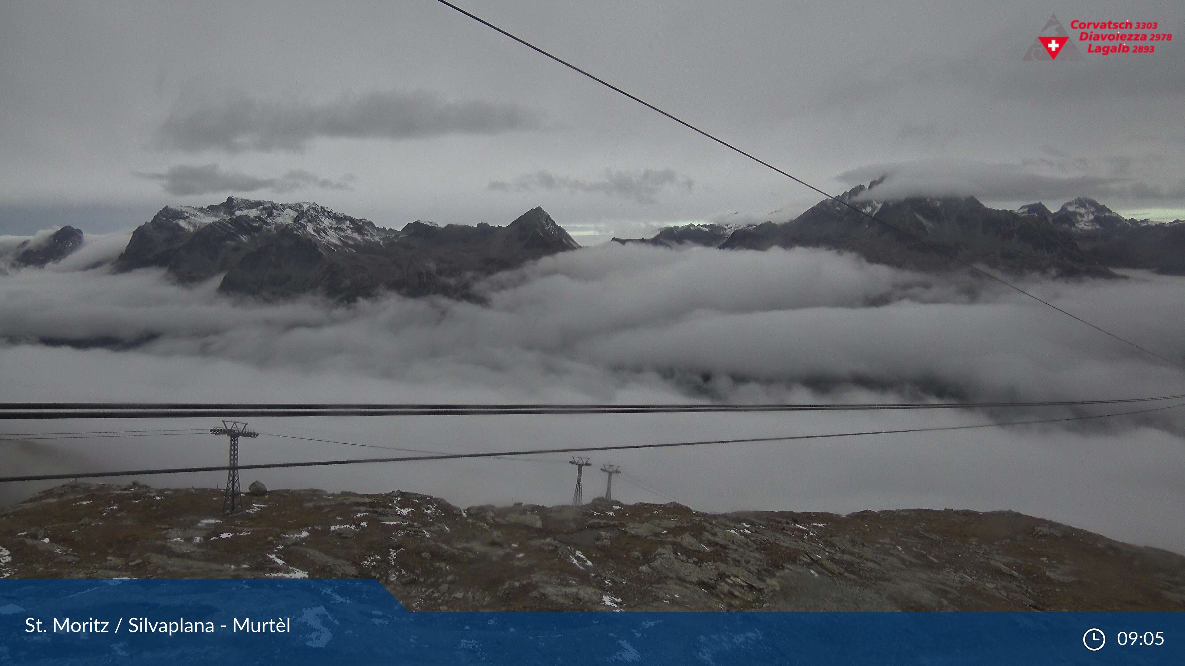 Silvaplana: Corvatsch - Mittelstation Murtèl, Silsersee