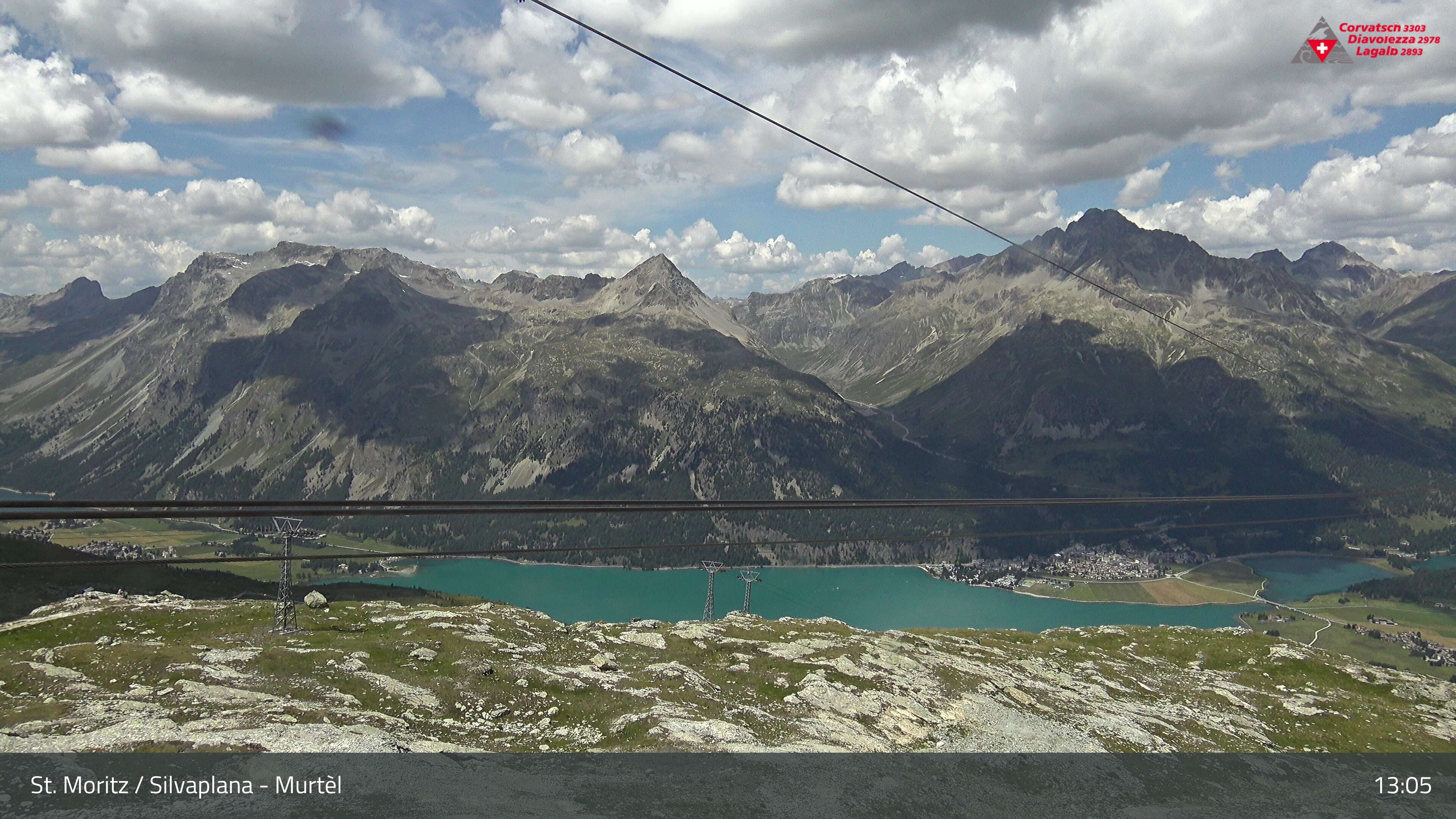 Silvaplana: Corvatsch - Mittelstation Murtèl, Silsersee