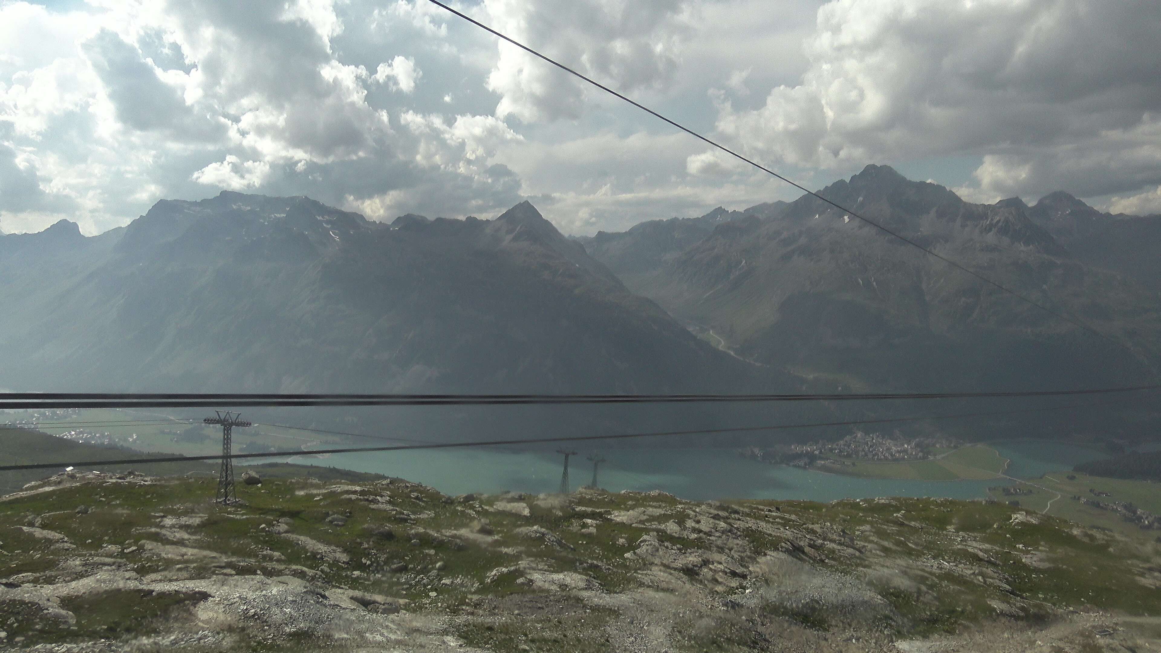 Silvaplana: Corvatsch - Mittelstation Murtèl, Silsersee