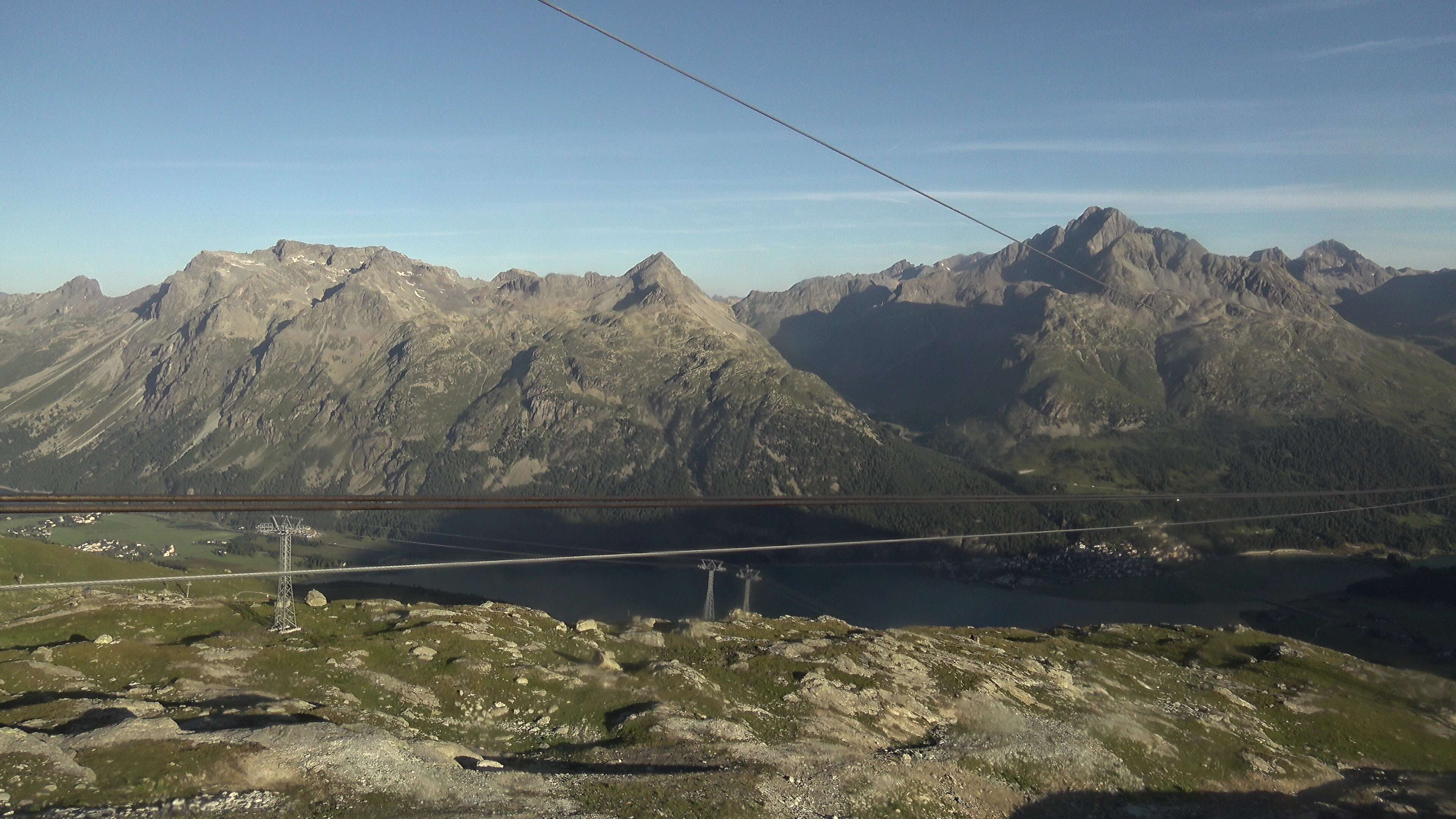 Silvaplana: Corvatsch - Mittelstation Murtèl, Silsersee