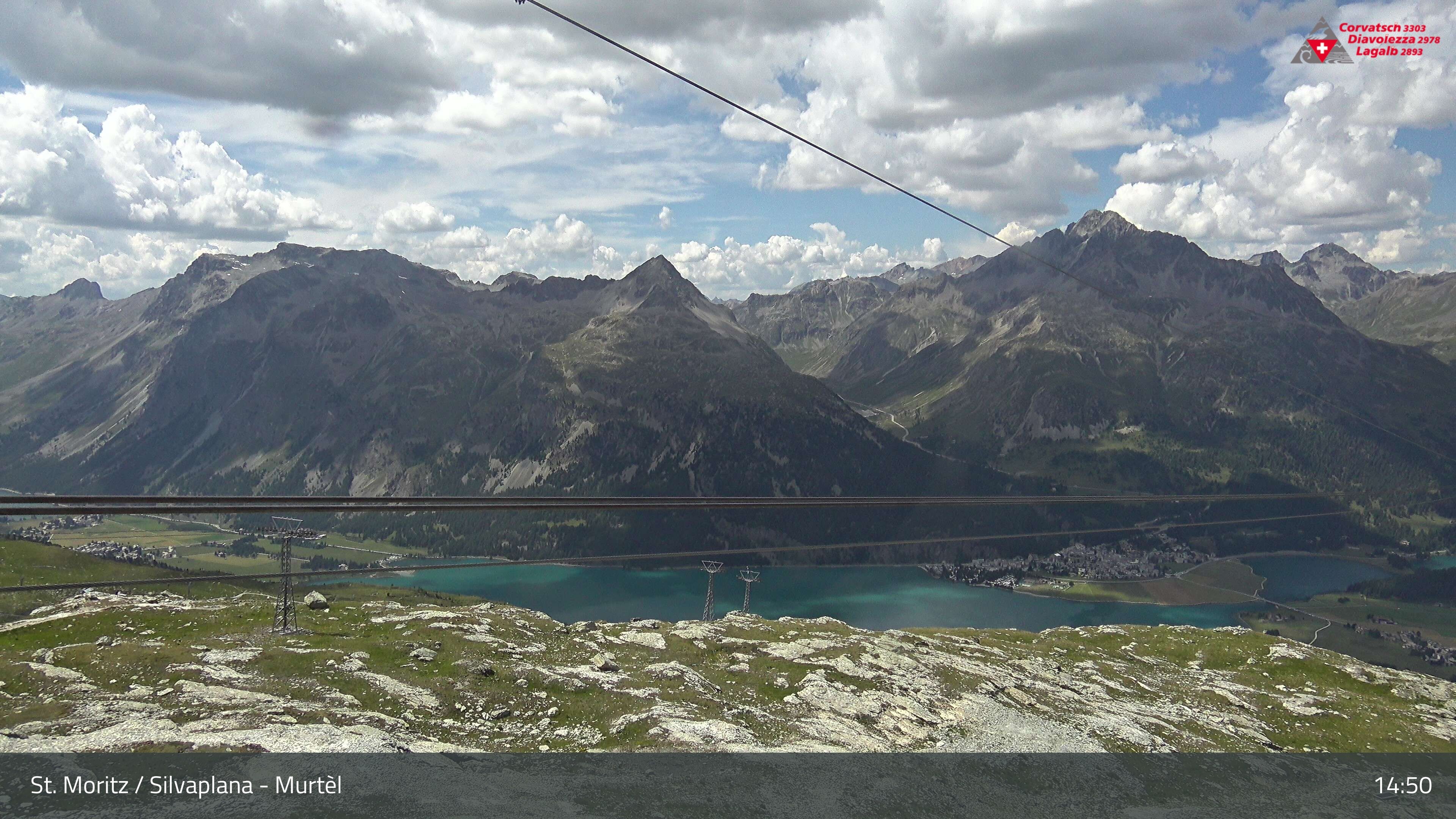 Silvaplana: Corvatsch - Mittelstation Murtèl, Silsersee