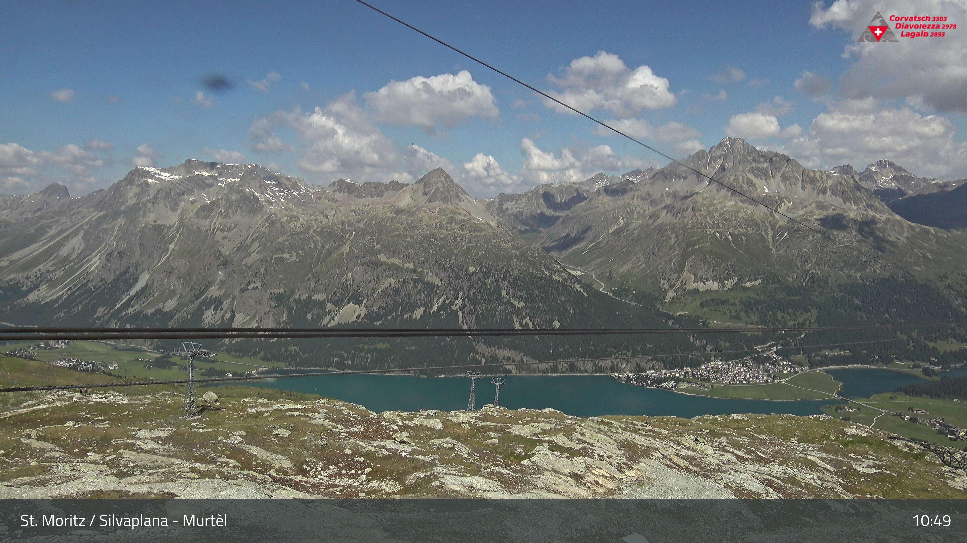 Silvaplana: Corvatsch - Mittelstation Murtèl, Silsersee