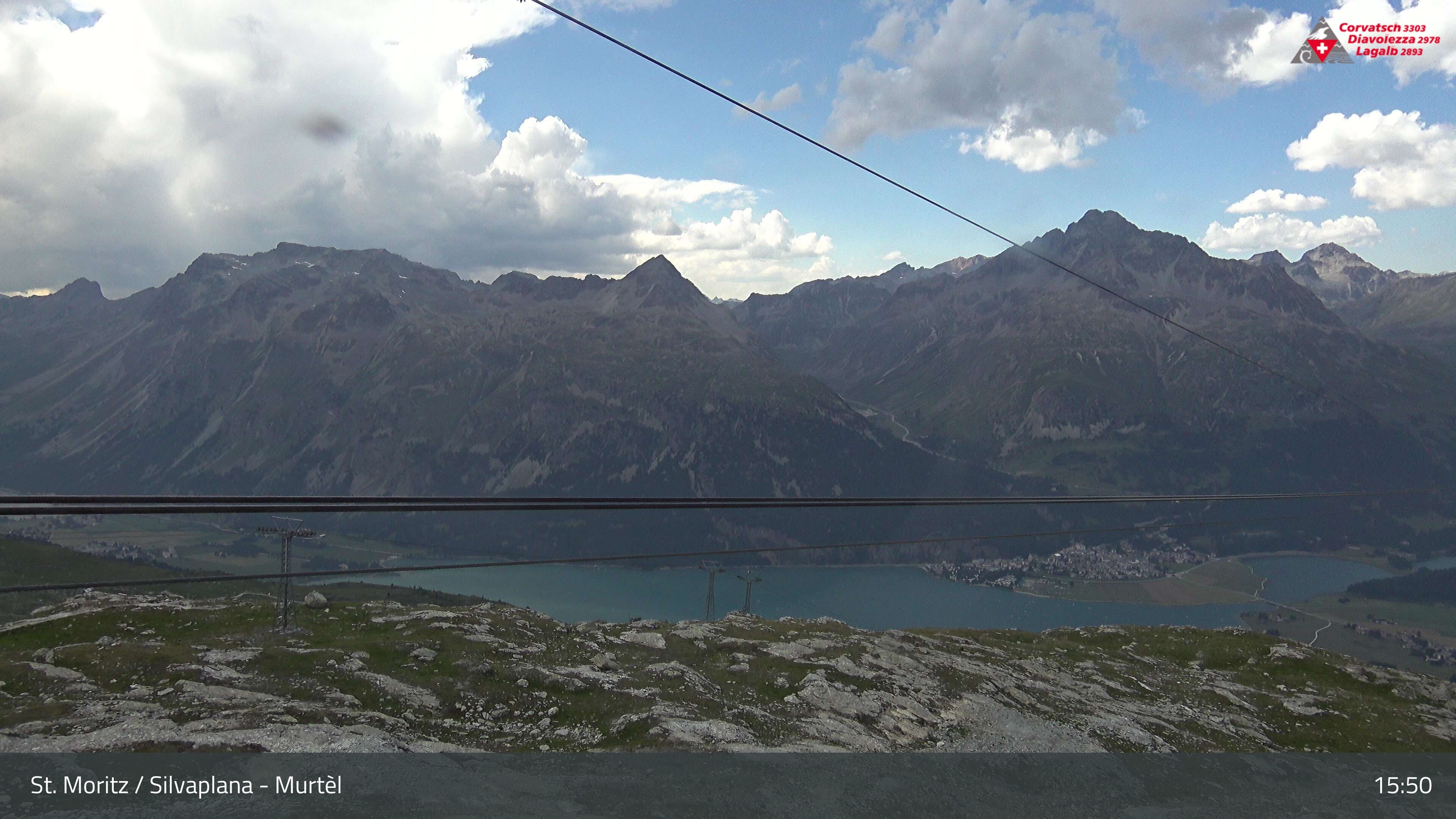 Silvaplana: Corvatsch - Mittelstation Murtèl, Silsersee