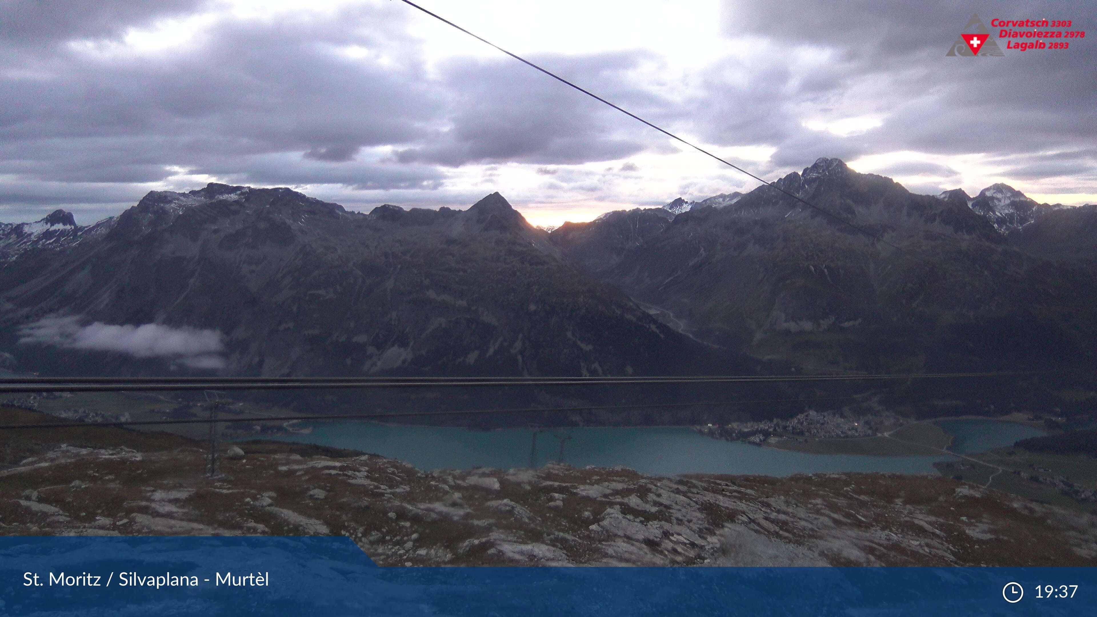 Silvaplana: Corvatsch - Mittelstation Murtèl, Silsersee