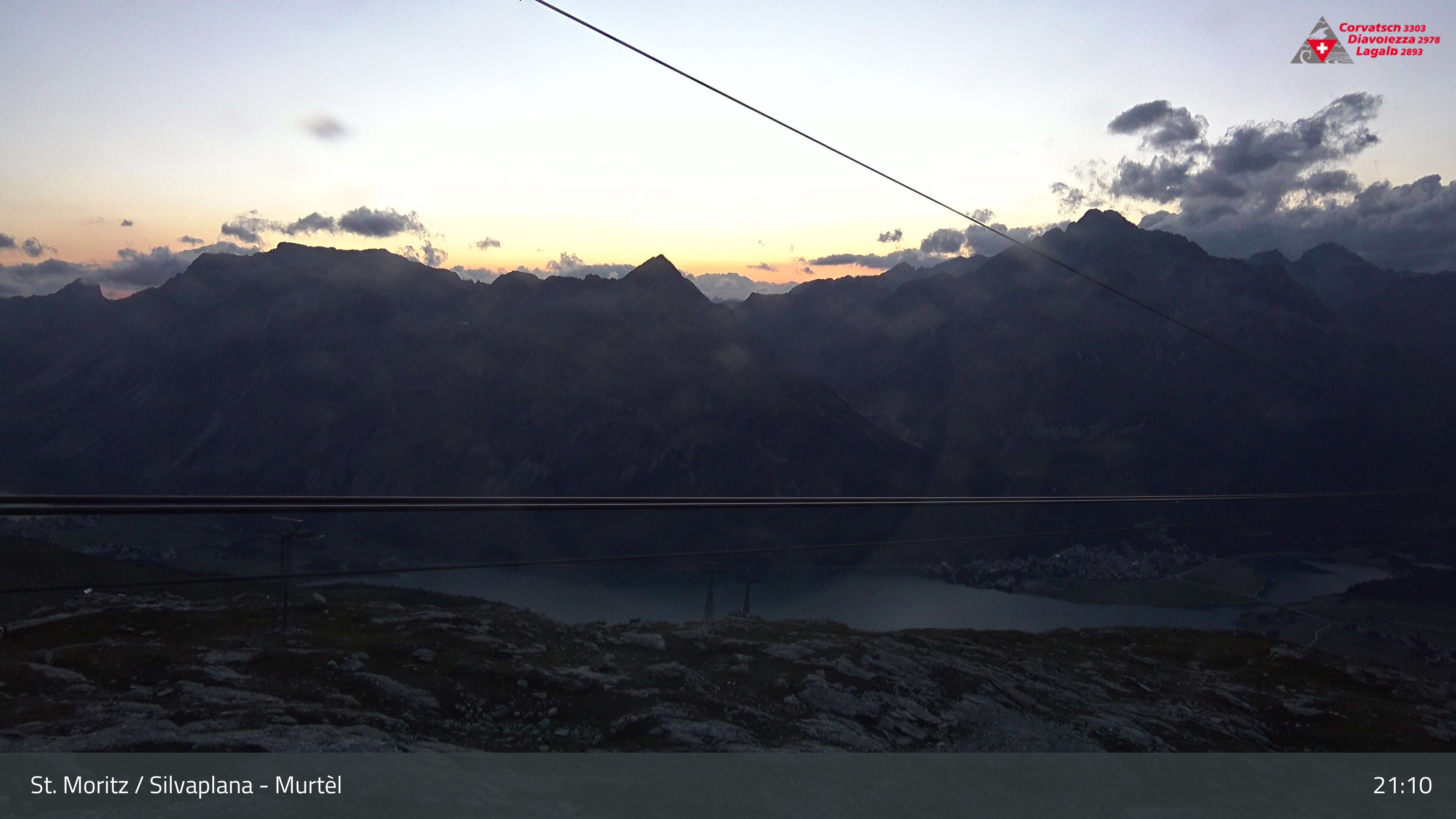 Silvaplana: Corvatsch - Mittelstation Murtèl, Silsersee
