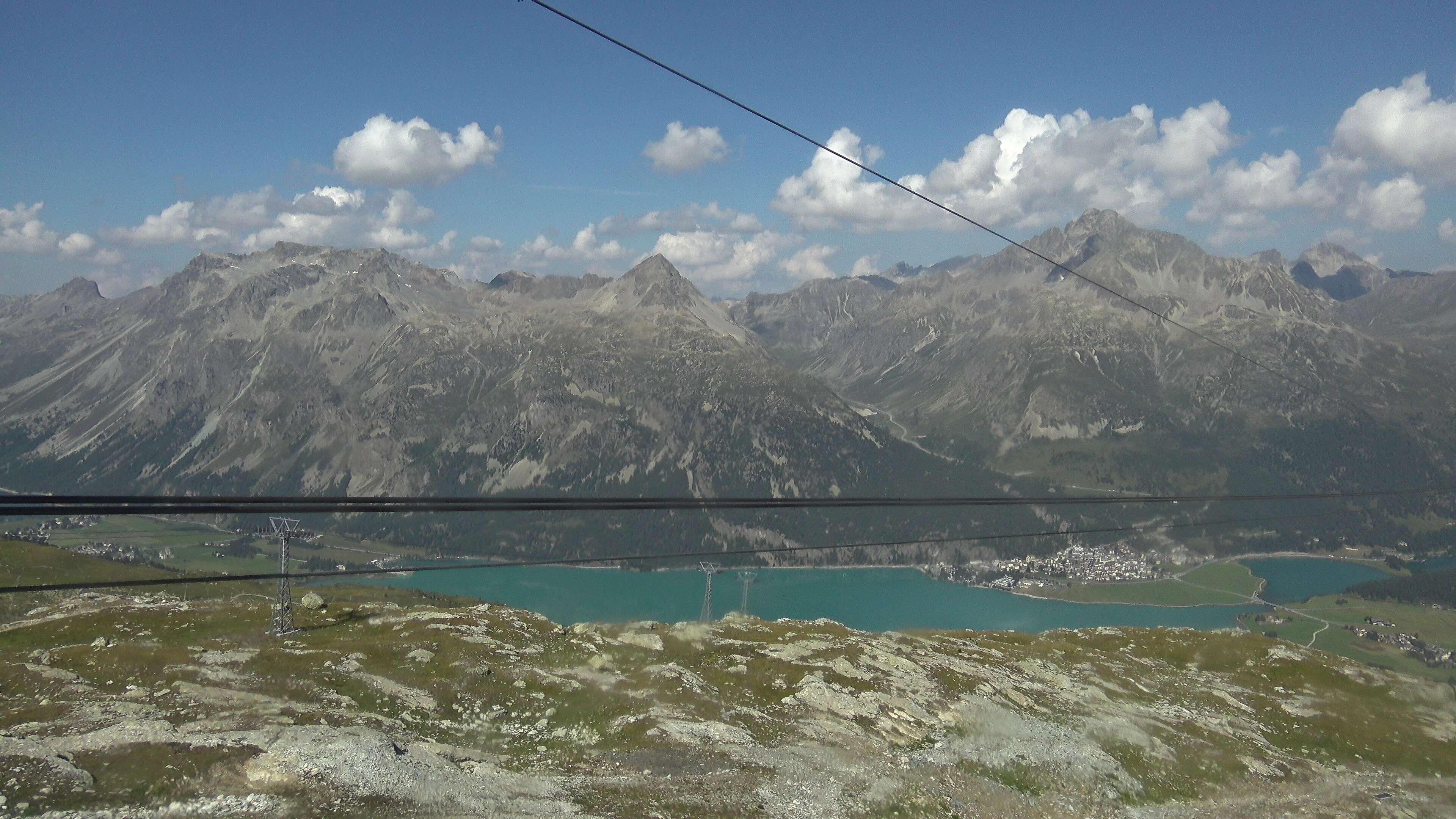 Silvaplana: Corvatsch - Mittelstation Murtèl, Silsersee