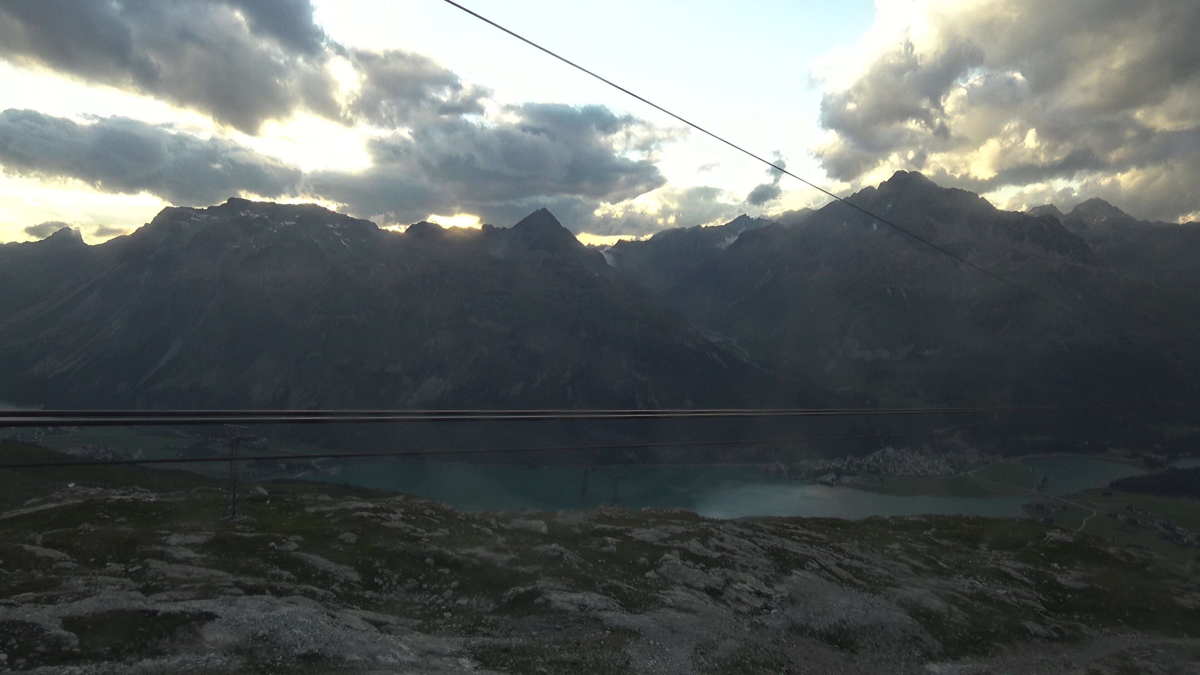 Silvaplana: Corvatsch - Mittelstation Murtèl, Silsersee