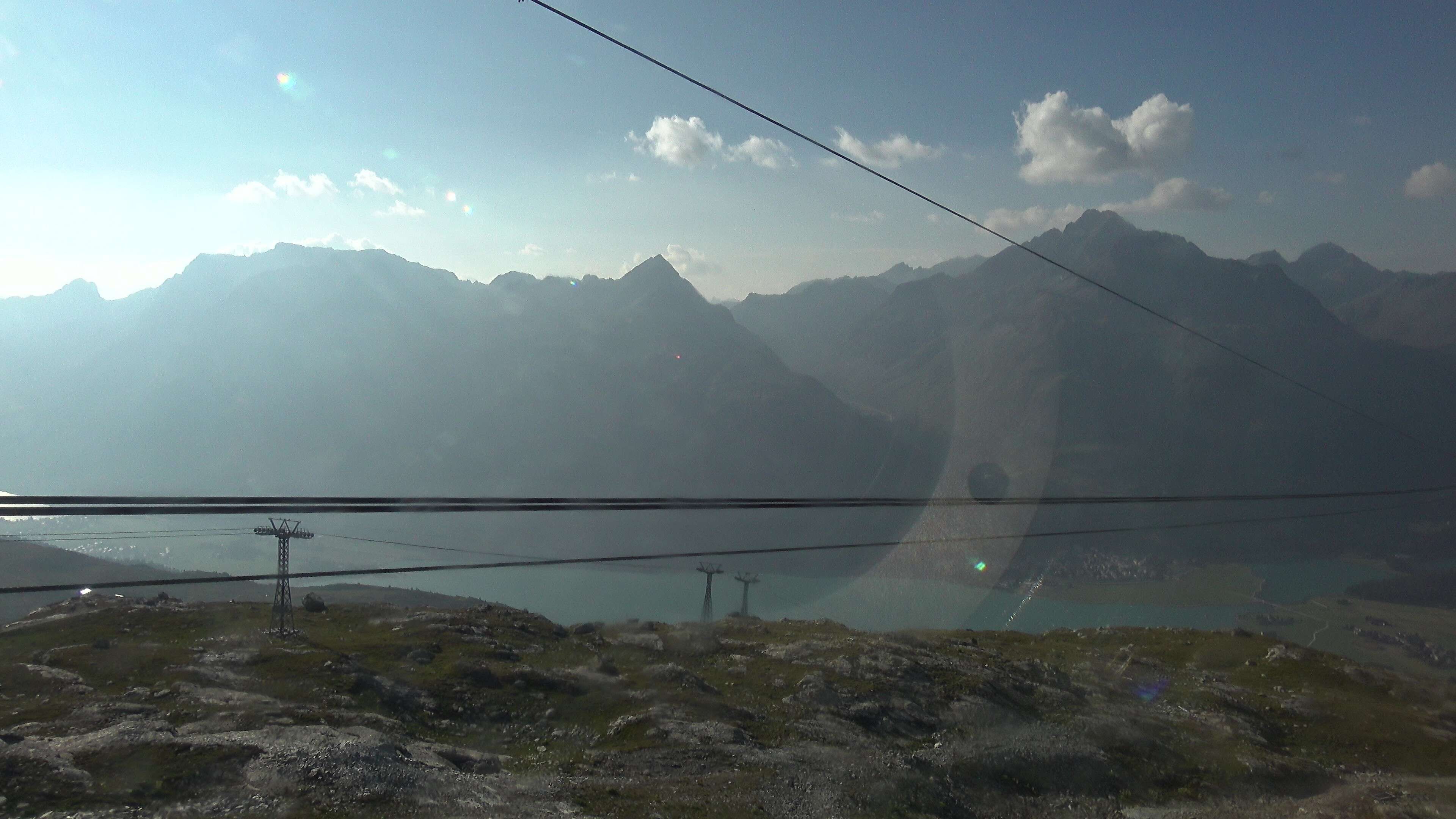 Silvaplana: Corvatsch - Mittelstation Murtèl, Silsersee