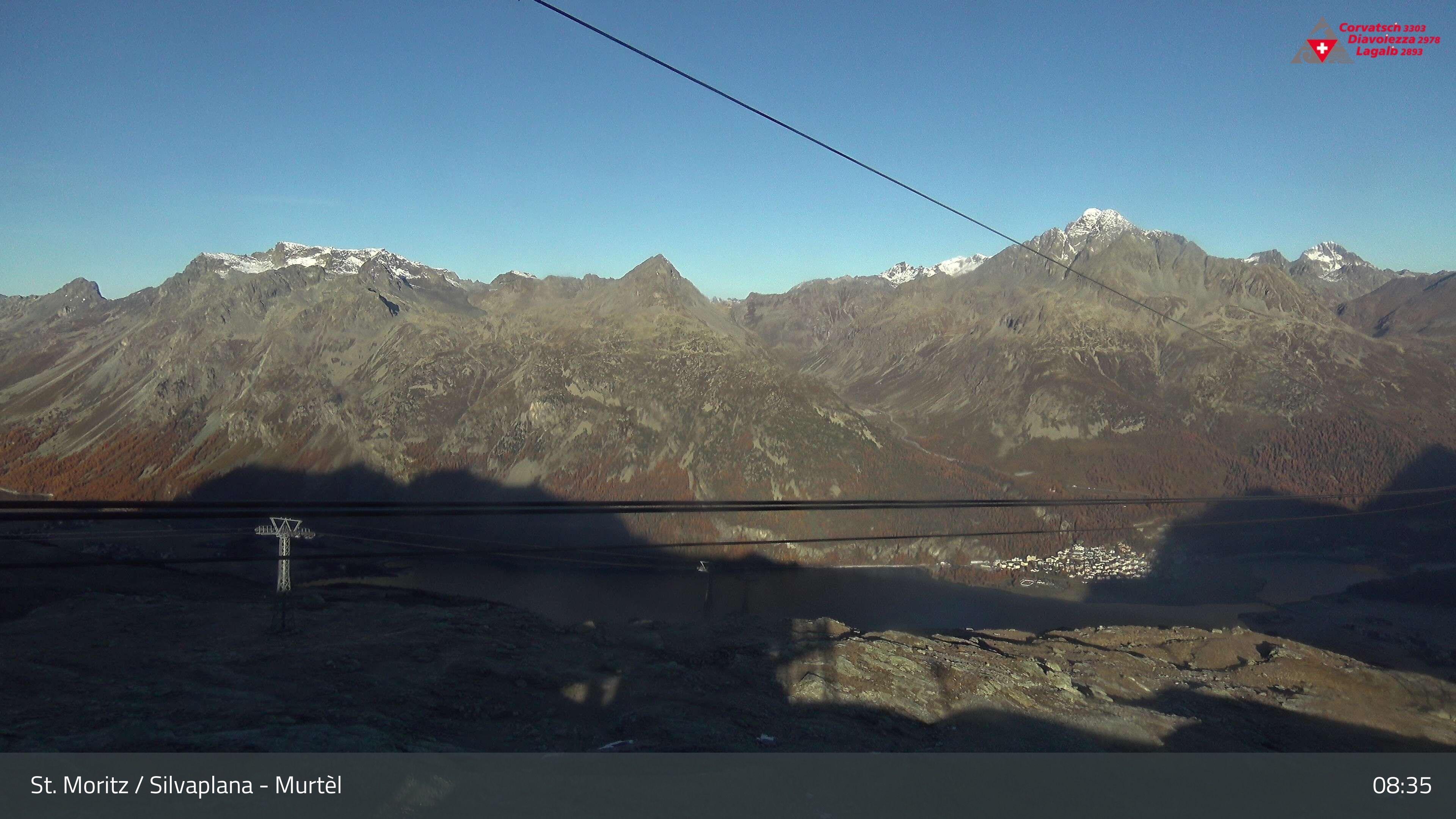 Silvaplana: Corvatsch - Mittelstation Murtèl, Silsersee