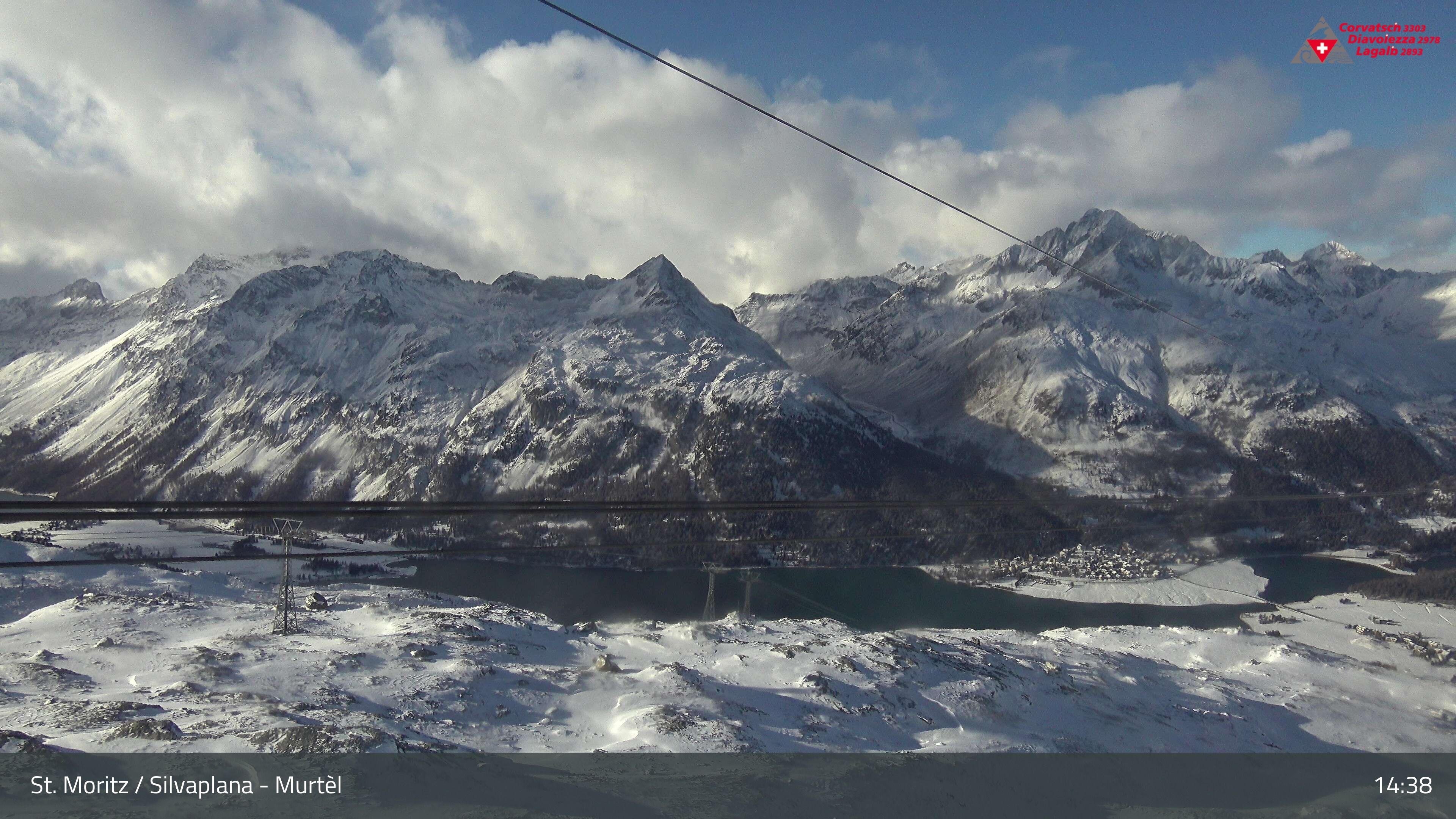 Silvaplana: Corvatsch - Mittelstation Murtèl, Silsersee