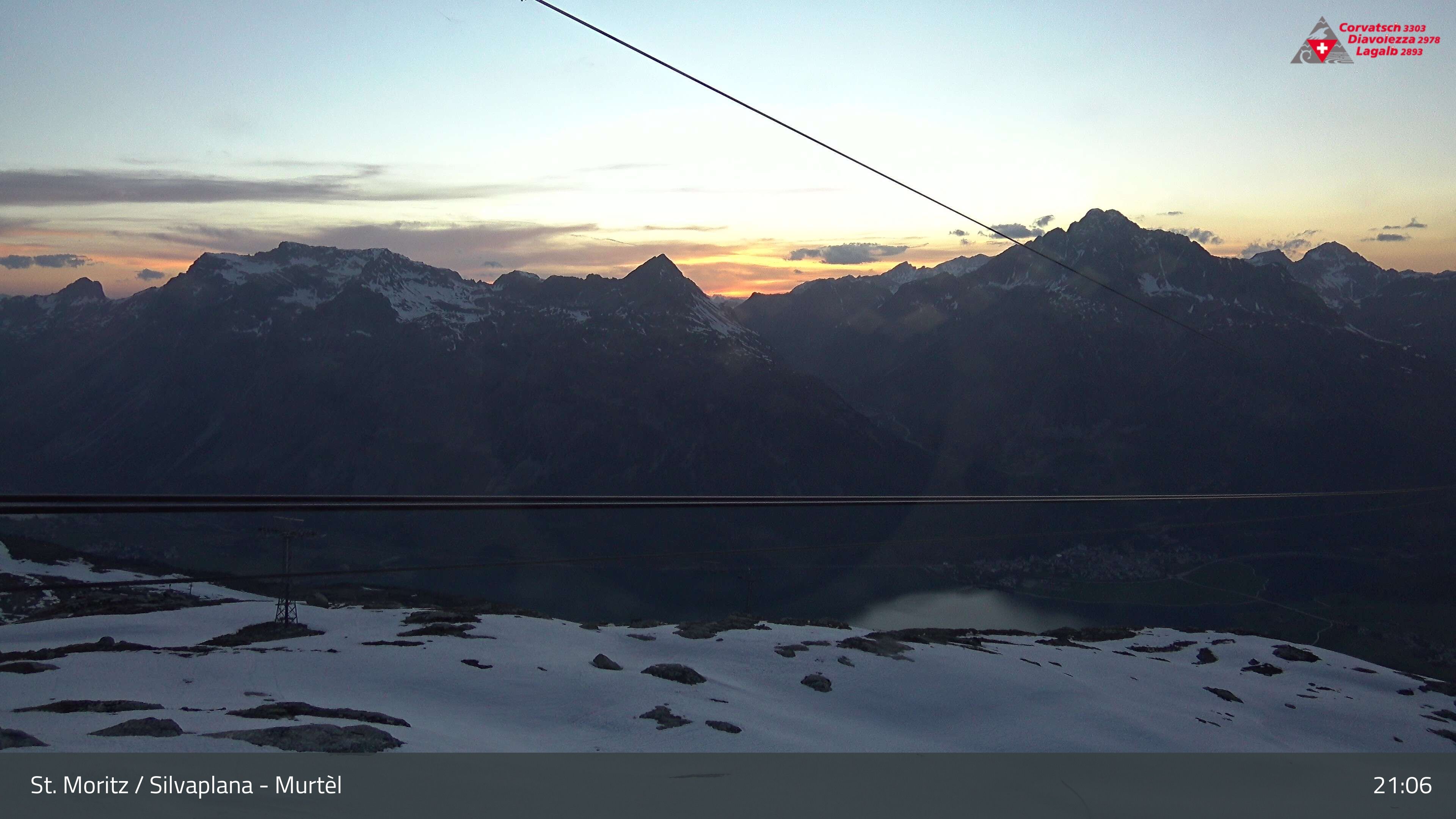 Silvaplana: Corvatsch - Mittelstation Murtèl, Silsersee