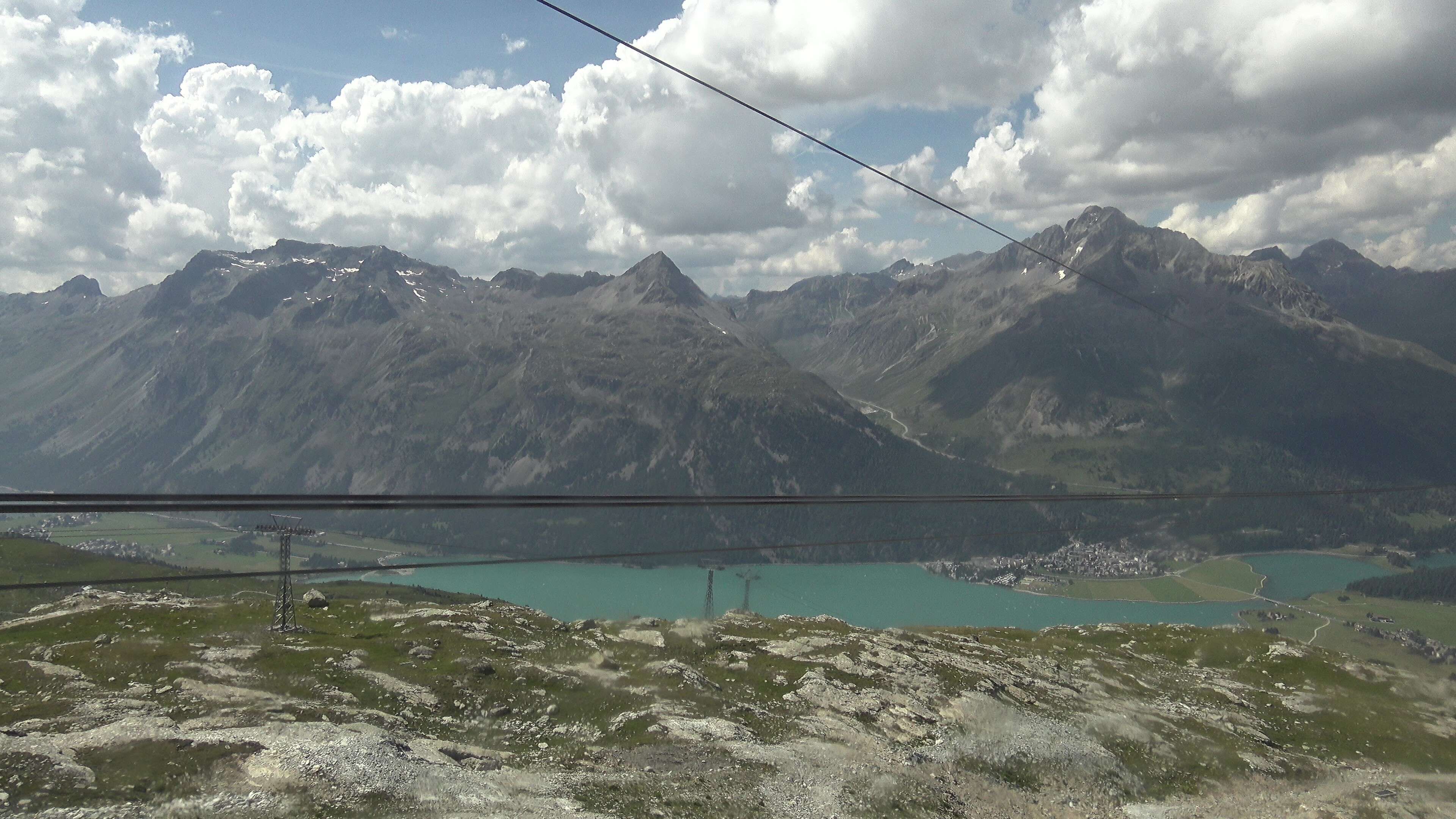 Silvaplana: Corvatsch - Mittelstation Murtèl, Silsersee