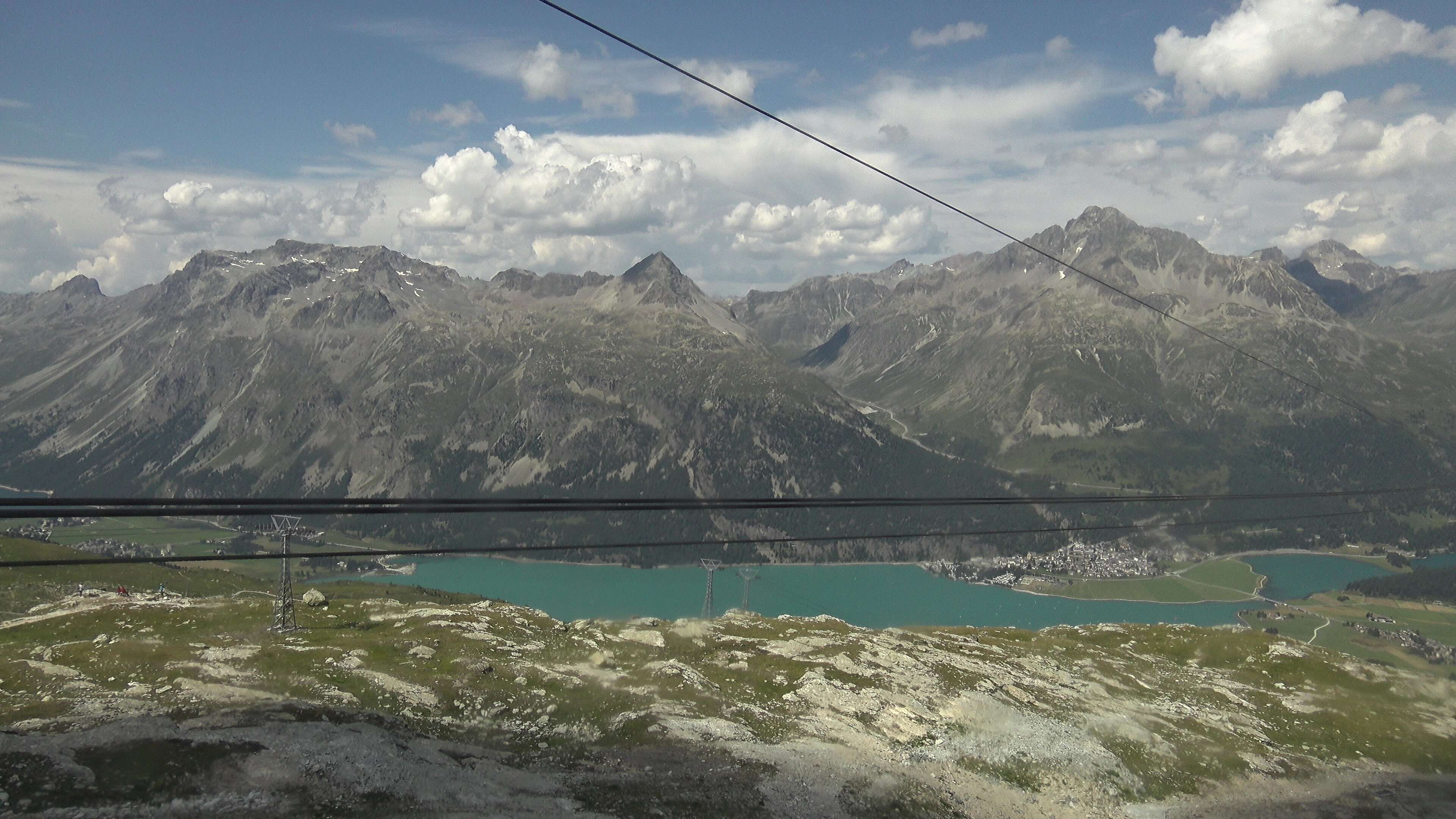 Silvaplana: Corvatsch - Mittelstation Murtèl, Silsersee