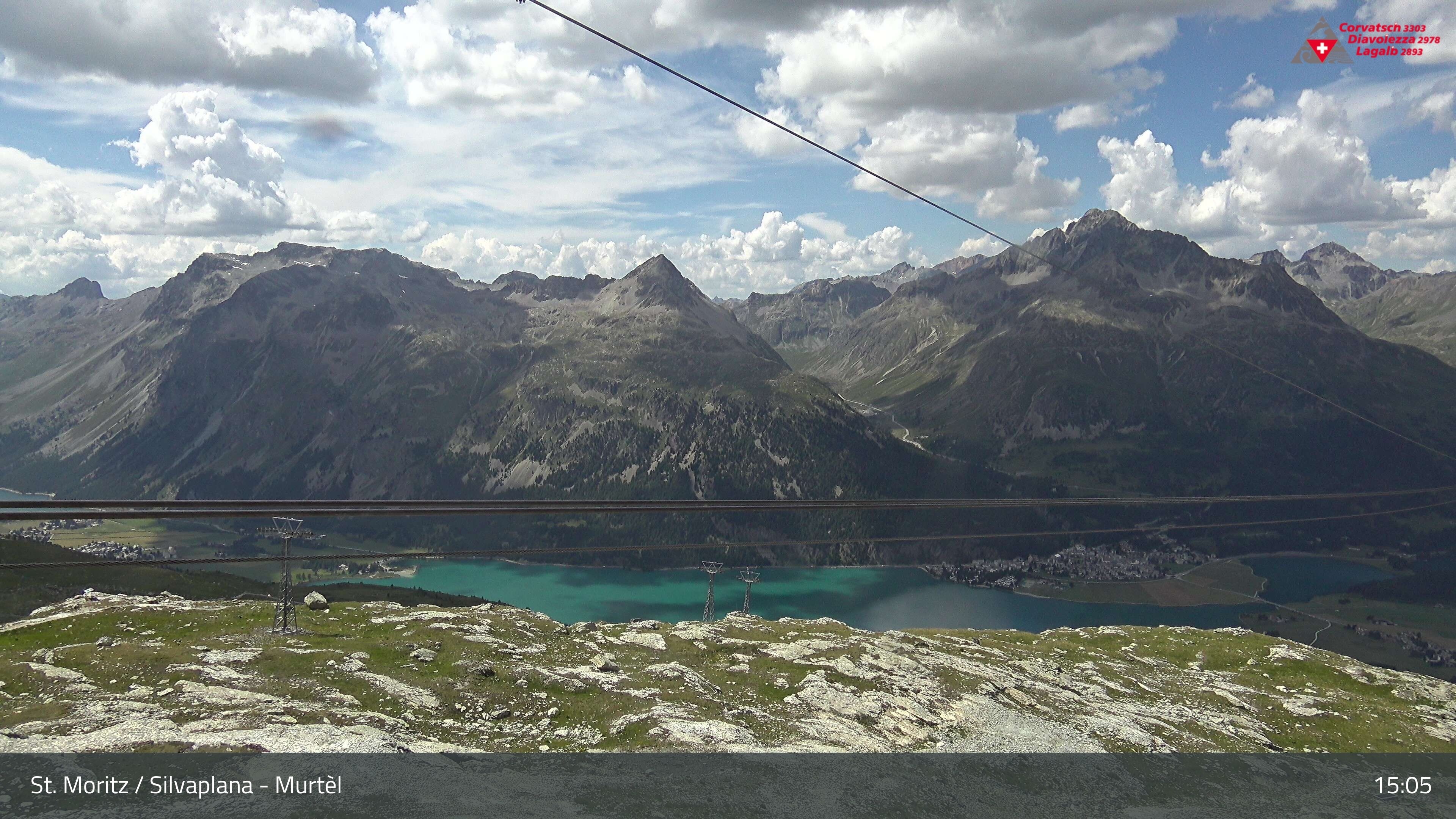 Silvaplana: Corvatsch - Mittelstation Murtèl, Silsersee