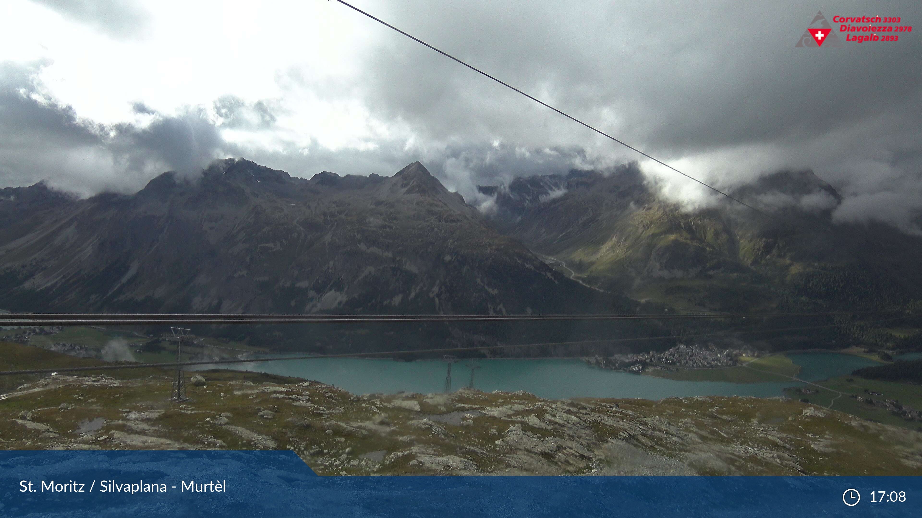 Silvaplana: Corvatsch - Mittelstation Murtèl, Silsersee