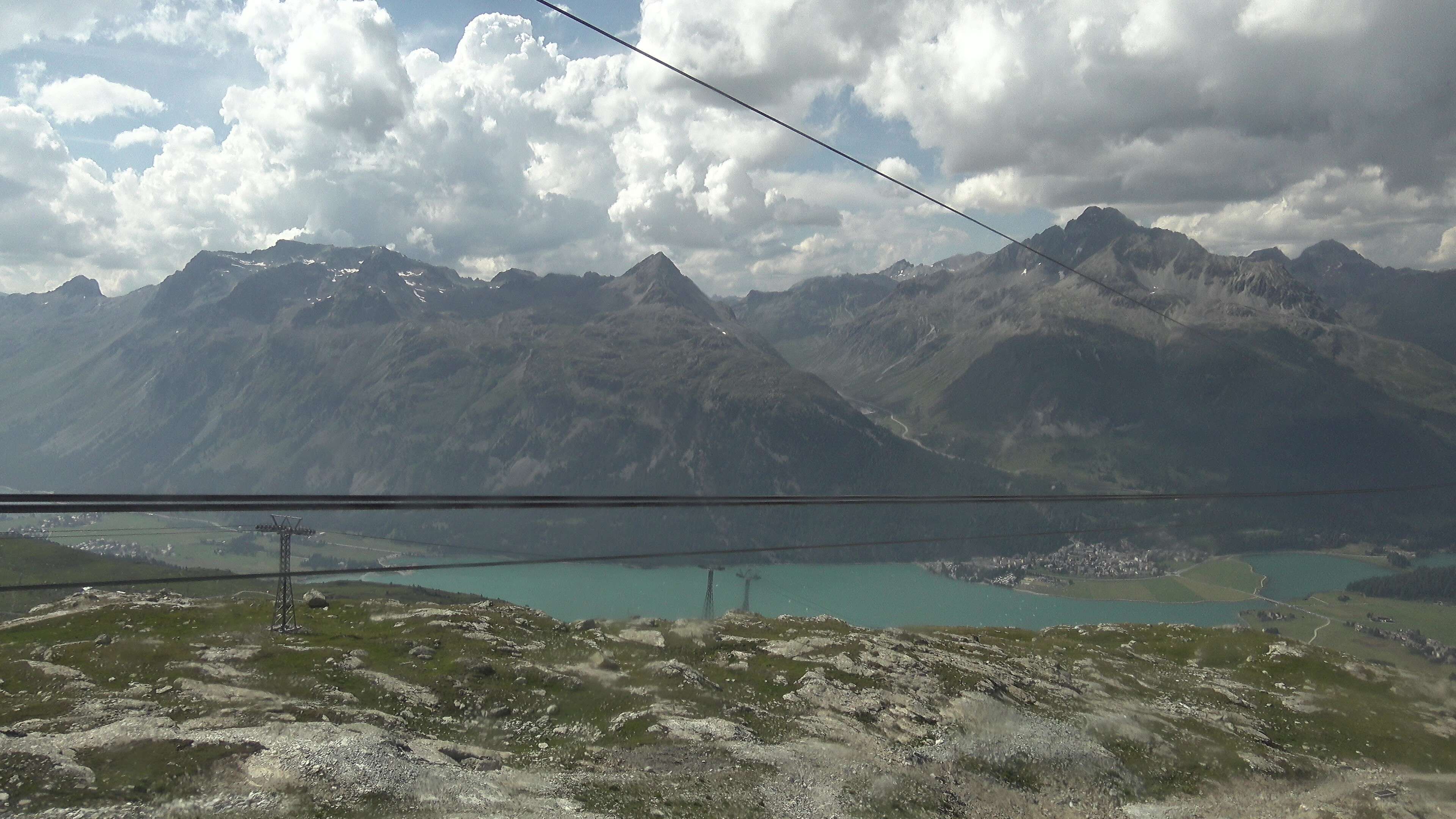 Silvaplana: Corvatsch - Mittelstation Murtèl, Silsersee