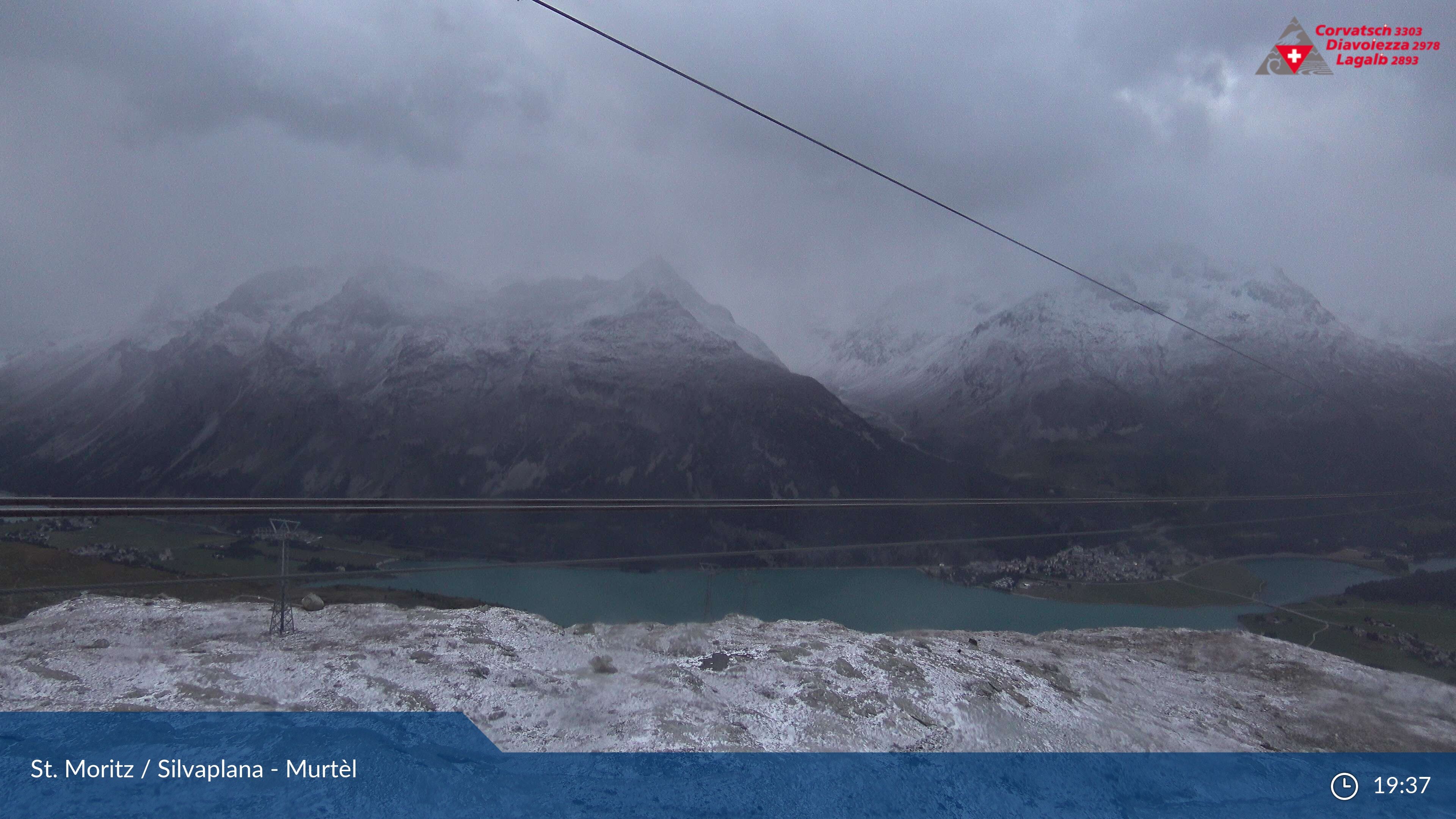 Silvaplana: Corvatsch - Mittelstation Murtèl, Silsersee