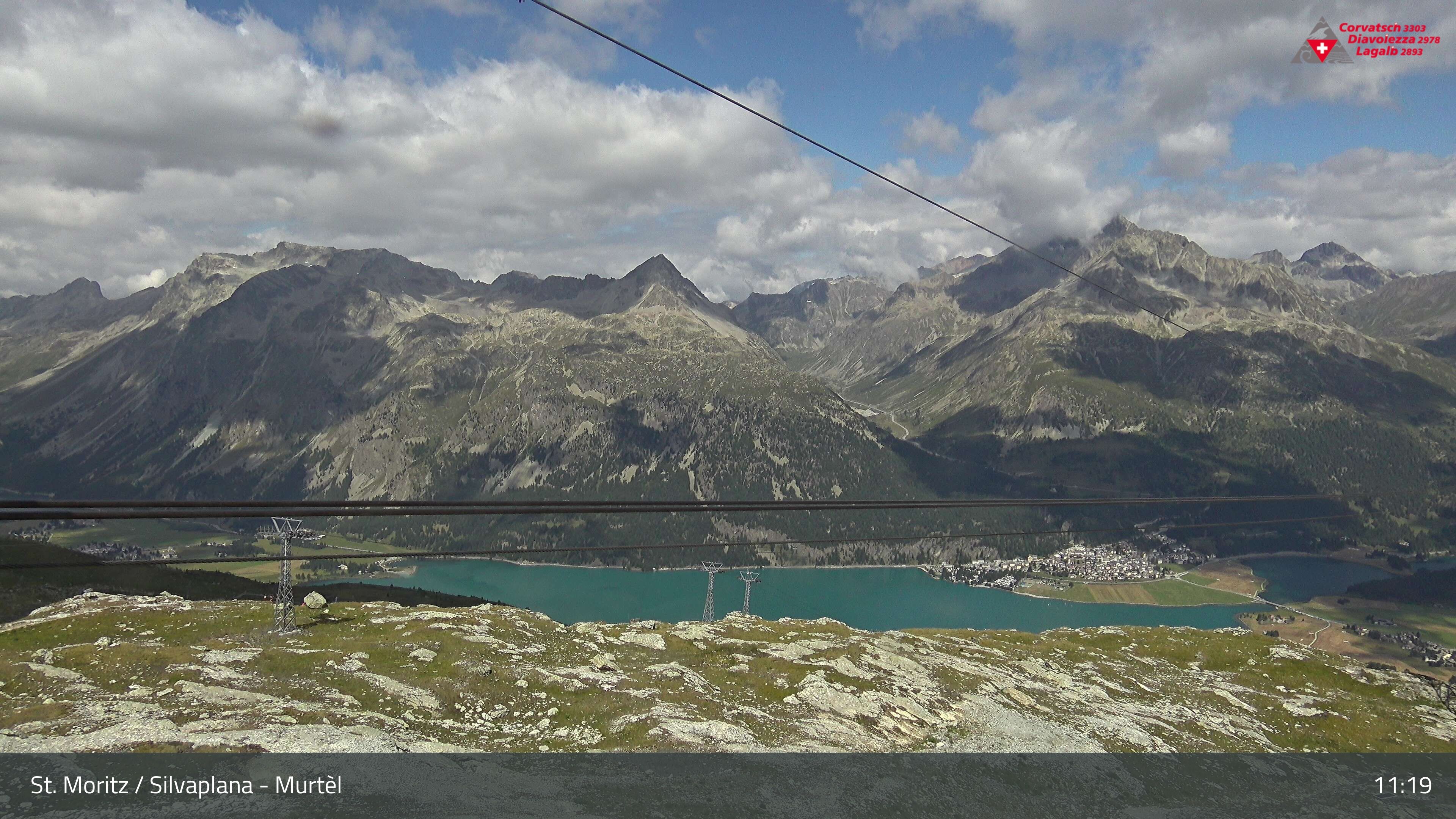 Silvaplana: Corvatsch - Mittelstation Murtèl, Silsersee