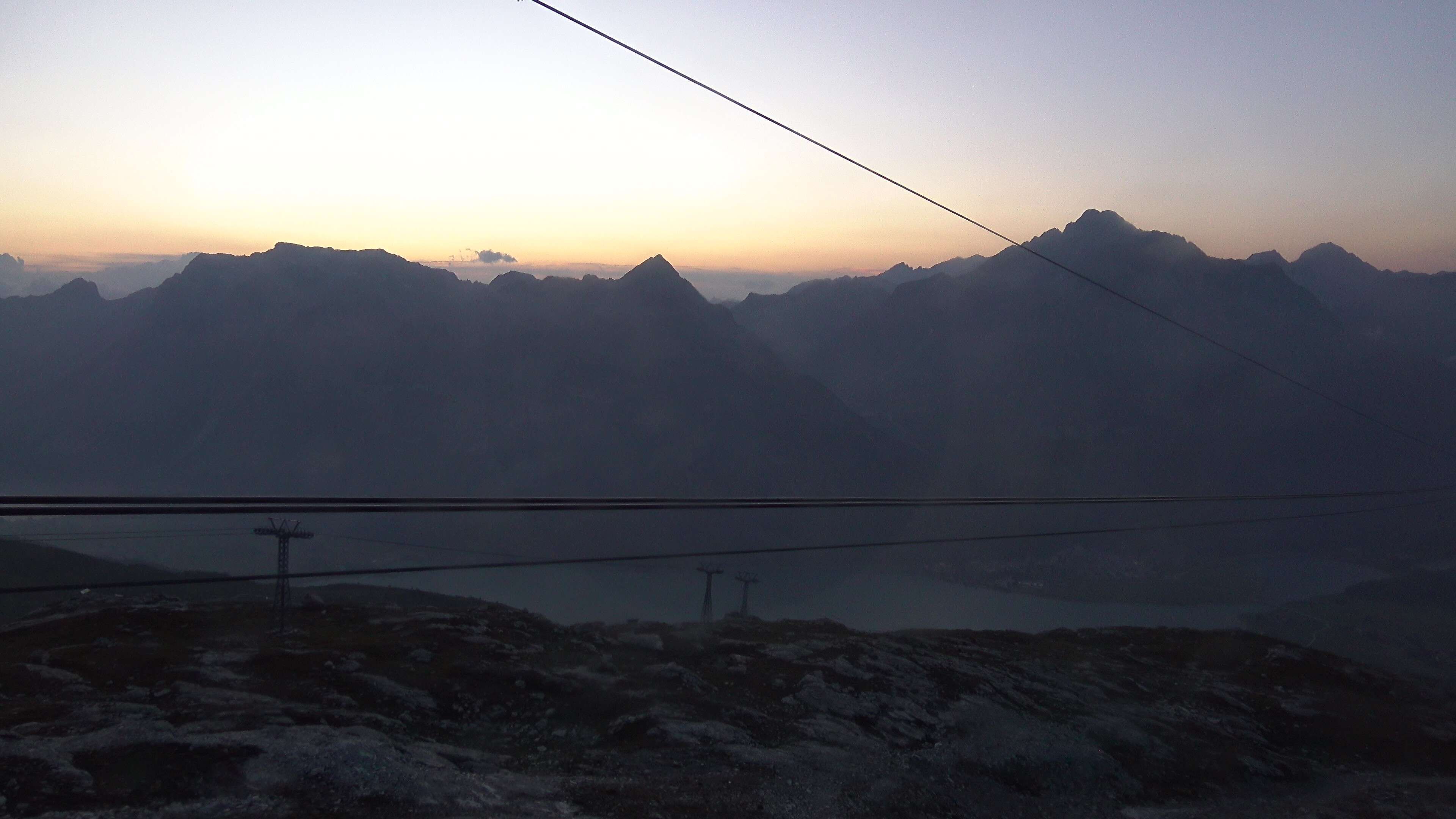 Silvaplana: Corvatsch - Mittelstation Murtèl, Silsersee