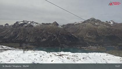 Silvaplana: Corvatsch - Mittelstation Murtèl, Silsersee