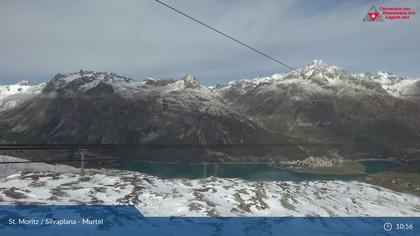 Silvaplana: Corvatsch - Mittelstation Murtèl, Silsersee