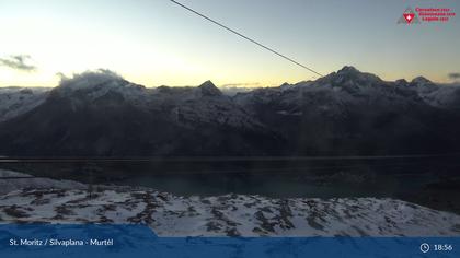 Silvaplana: Corvatsch - Mittelstation Murtèl, Silsersee