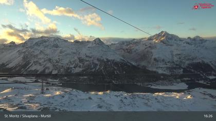 Silvaplana: Corvatsch - Mittelstation Murtèl, Silsersee