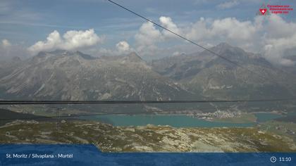 Silvaplana: Corvatsch - Mittelstation Murtèl, Silsersee