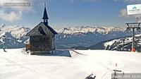 Letzte Tageslichtansicht von Schmitten: Kapelle − Zell am See