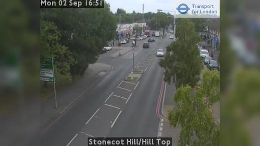 Traffic Cam Sutton: Stonecot Hill/Hill Top