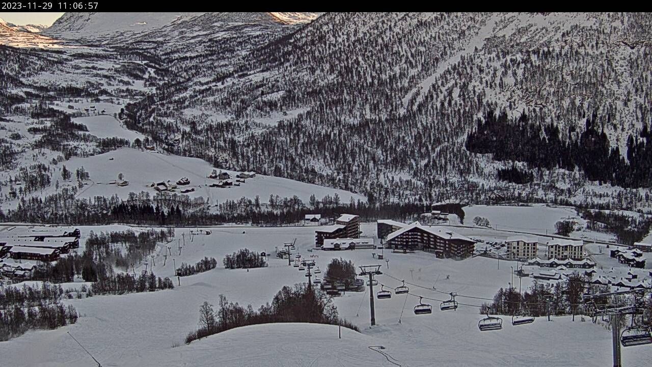 Traffic Cam Myrkdalen: Myrkdalen Fjellandsby